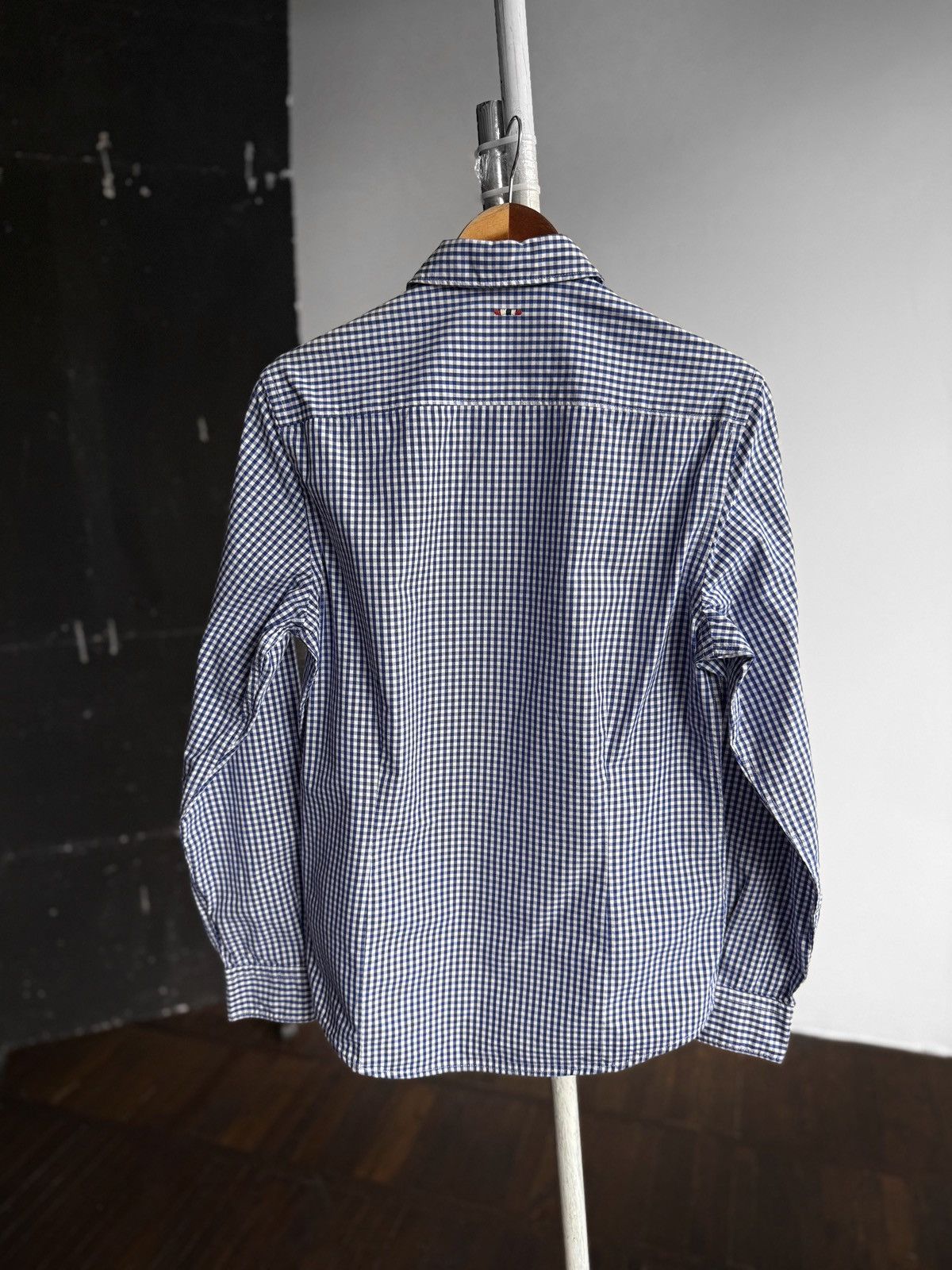 Napapijri Napapijri Mens Gingham Check Slim Fit Long Sleeve Shirt Size US S / EU 44-46 / 1 - 2 Thumbnail