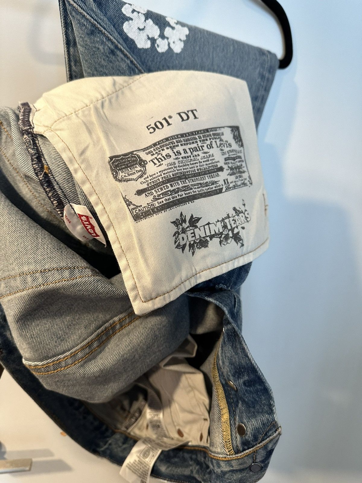 DENIM TEARS × Levi's Denim Tears × Levi's 501 "Cotton Wreath" Jeans Size US 33 - 6 Thumbnail
