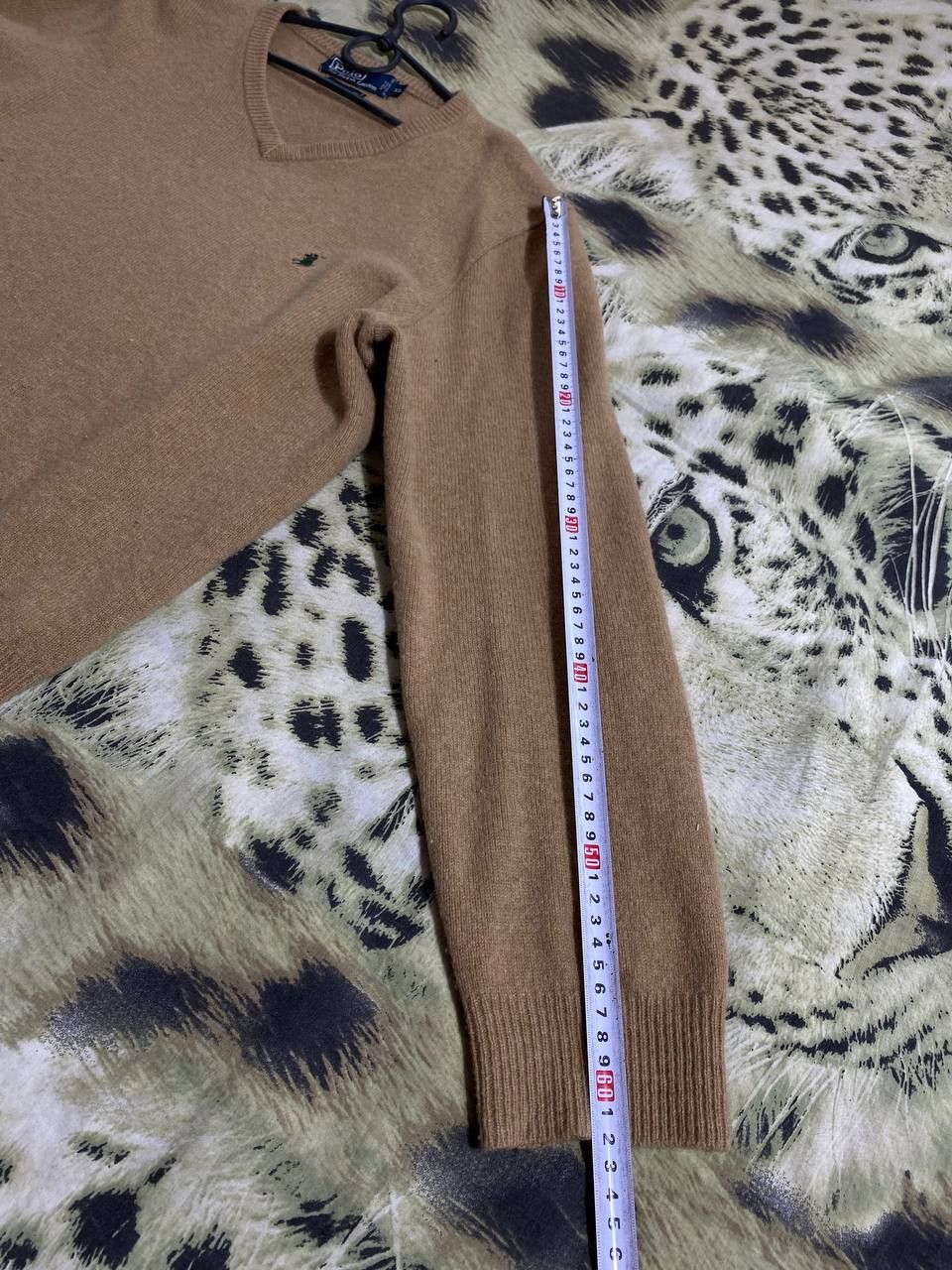 Polo Ralph Lauren × Ralph Lauren × Vintage 90s Vintage Polo Ralph Lauren Khaki Knit Sweater Size US XL / EU 56 / 4 - 3 Thumbnail