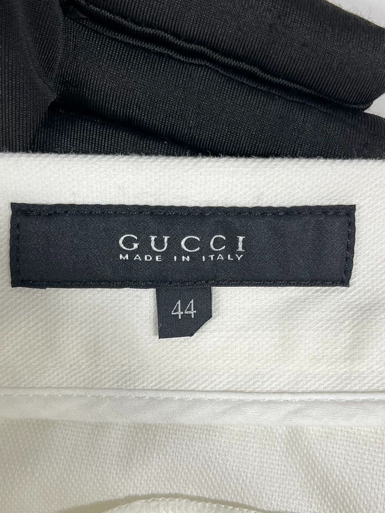 Gucci Gucci White Small Double G Letter Logo Casual Jeans 2502-Ne Size US 28 / EU 44 - 6 Thumbnail