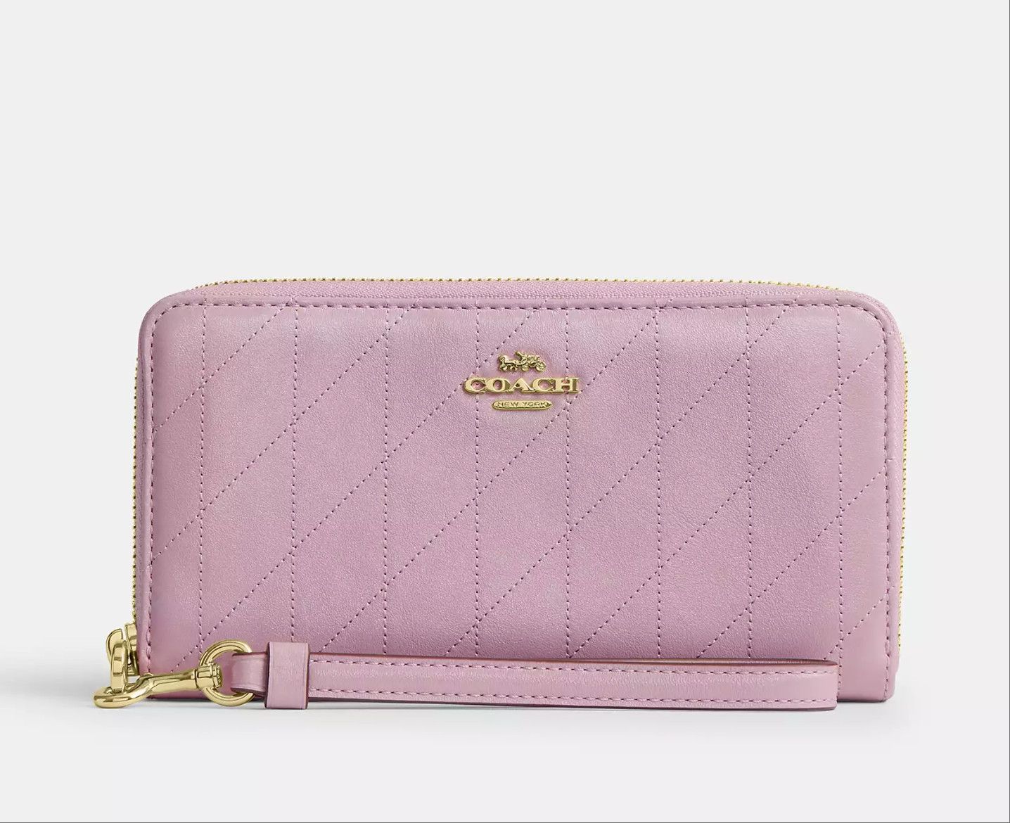 Coach Long Zip Around Wallet With Quilting CEL63 Size ONE SIZE - 6 Thumbnail
