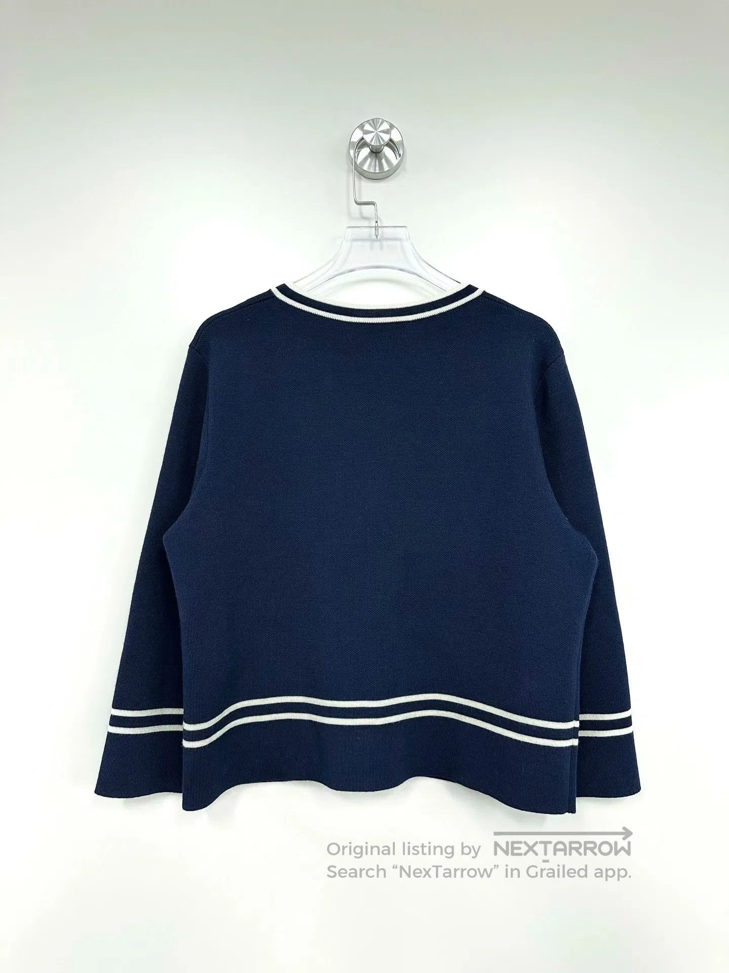 Gucci Guicci Deep Blue Horsebit Knit Cardigan Jacket| Size M / US 6-8 / IT 42-44 - 2 Thumbnail
