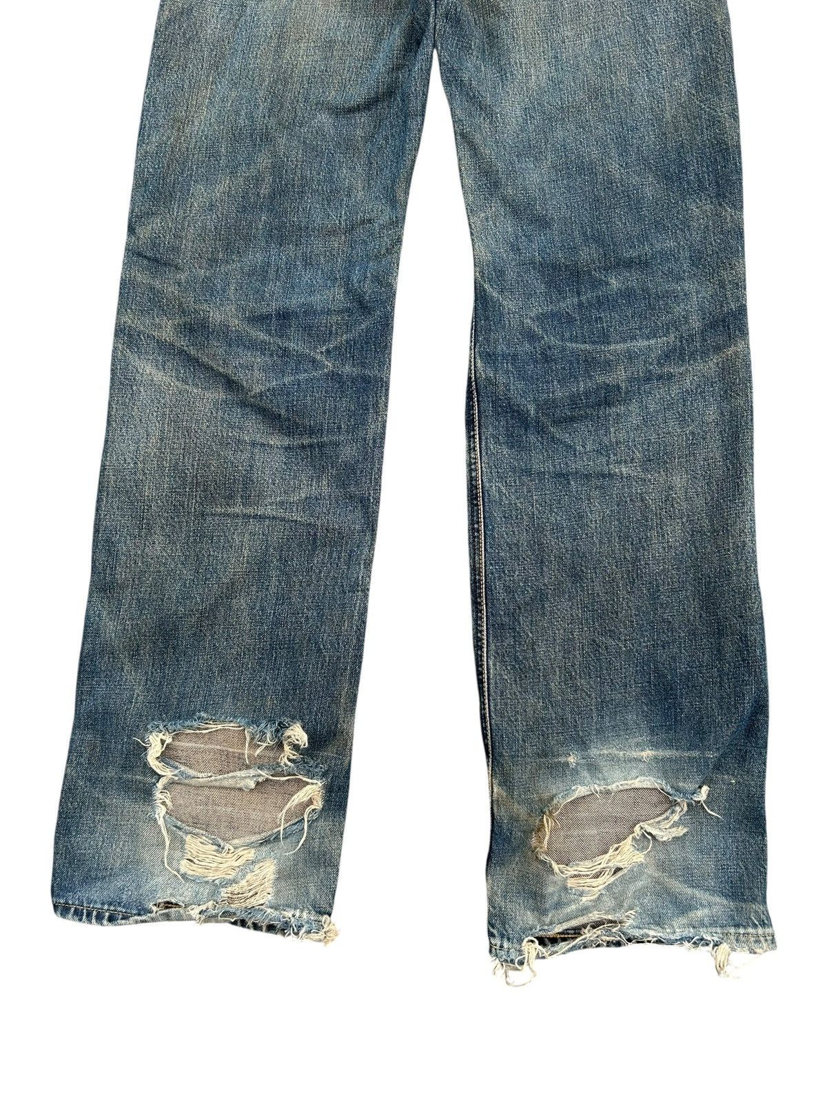 Kapital × Lee × Vintage Vintage Lee Selvedge Rusty Distressed Denim Jeans Mudwash Size US 28 / EU 44 - 14 Thumbnail