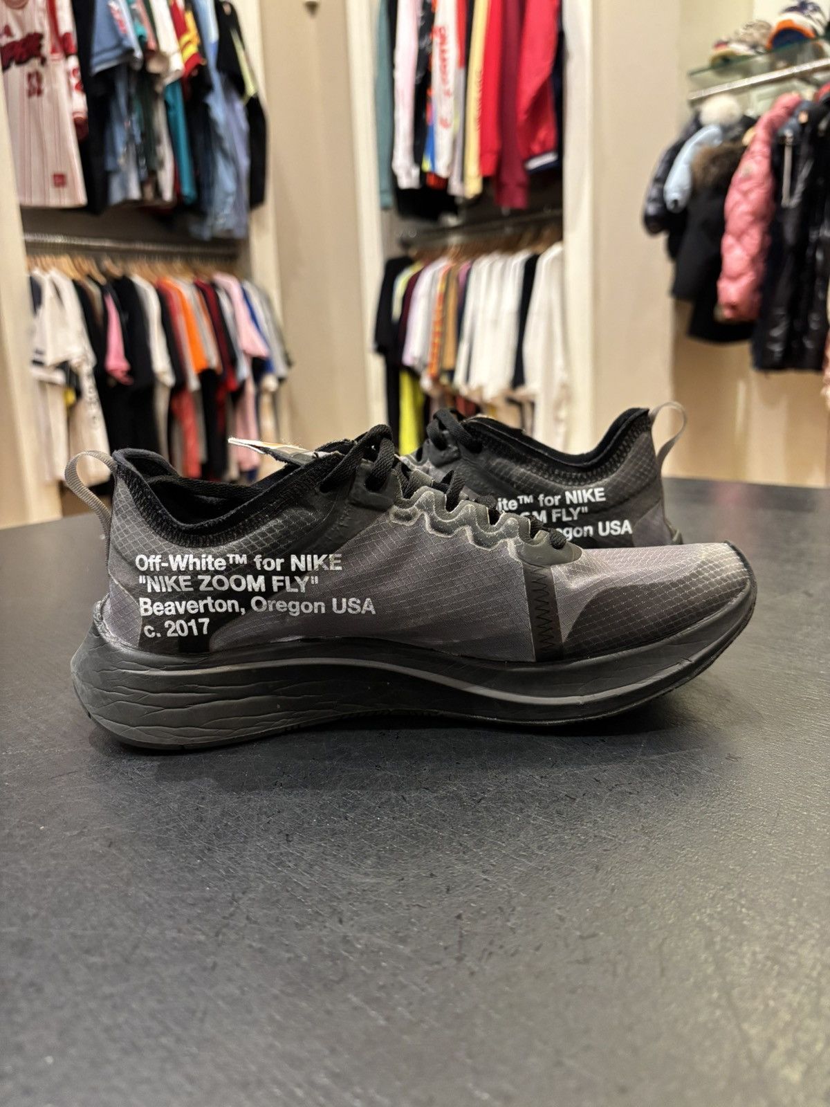 Nike × Off-White Nike X Off-White Zoom Fly Size US 6 / EU 39 - 3 Thumbnail
