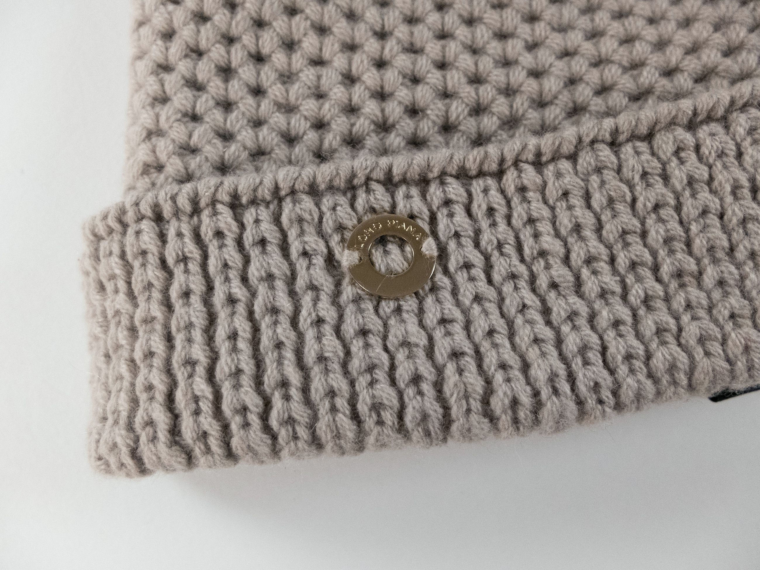 Loro Piana LORO PIANA Rougemont light beige cashmere beanie hat Size ONE SIZE - 2 Thumbnail