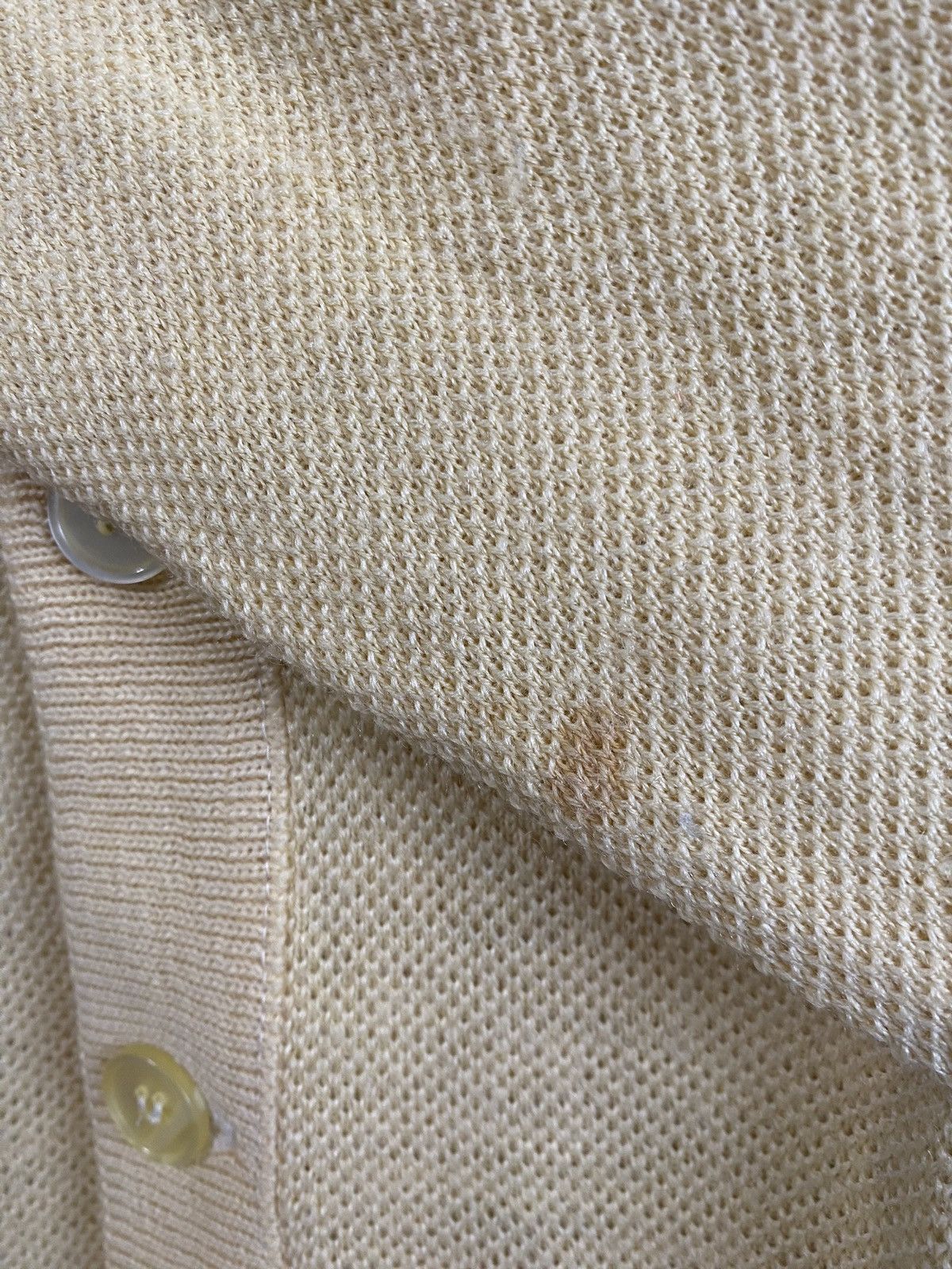 Lacoste × Vintage Vintage Lacoste Chemise Yellow Cardigan Button Up Sweater Size US L / EU 52-54 / 3 - 11 Thumbnail