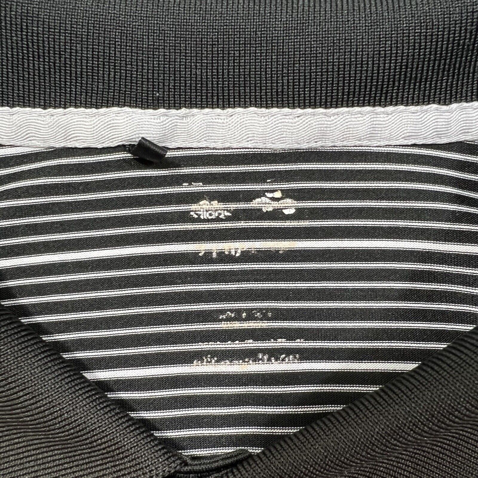 Adidas Adidas Short Sleeve Polo Black & White Striped Shirt Size US XL / EU 56 / 4 - 3 Thumbnail