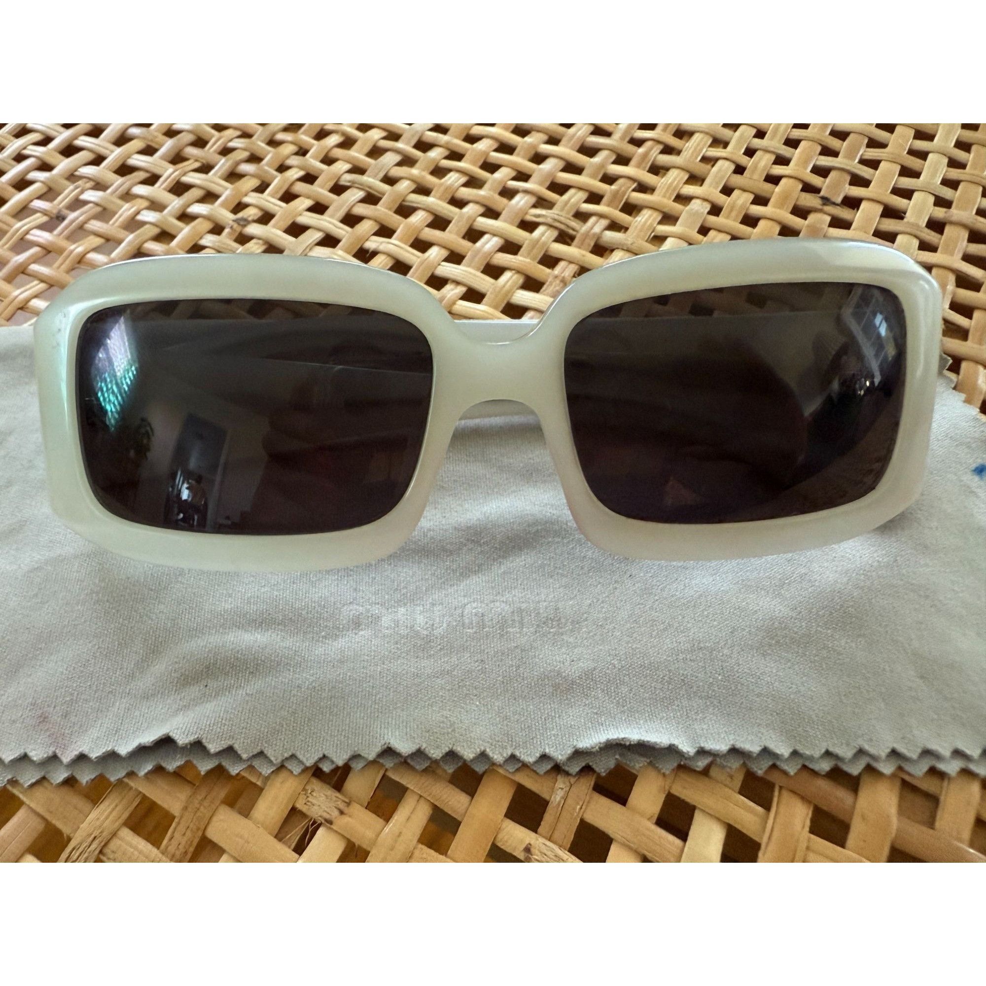 Miu Miu Vintage Miu Miu Oversized Rectangle Acetate Sunglasses Size ONE SIZE - 4 Thumbnail