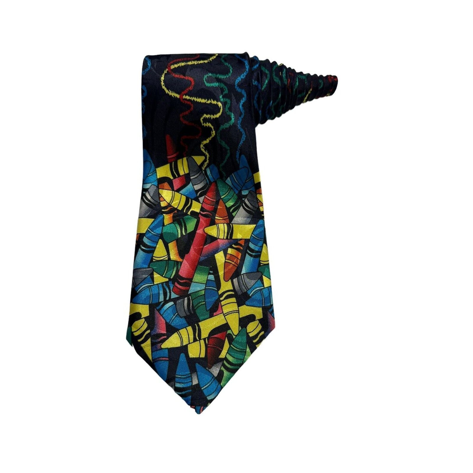 Other Fratello Crayon Scribbles Drawing Teacher Education NeckTie Size ONE SIZE - 1 Thumbnail