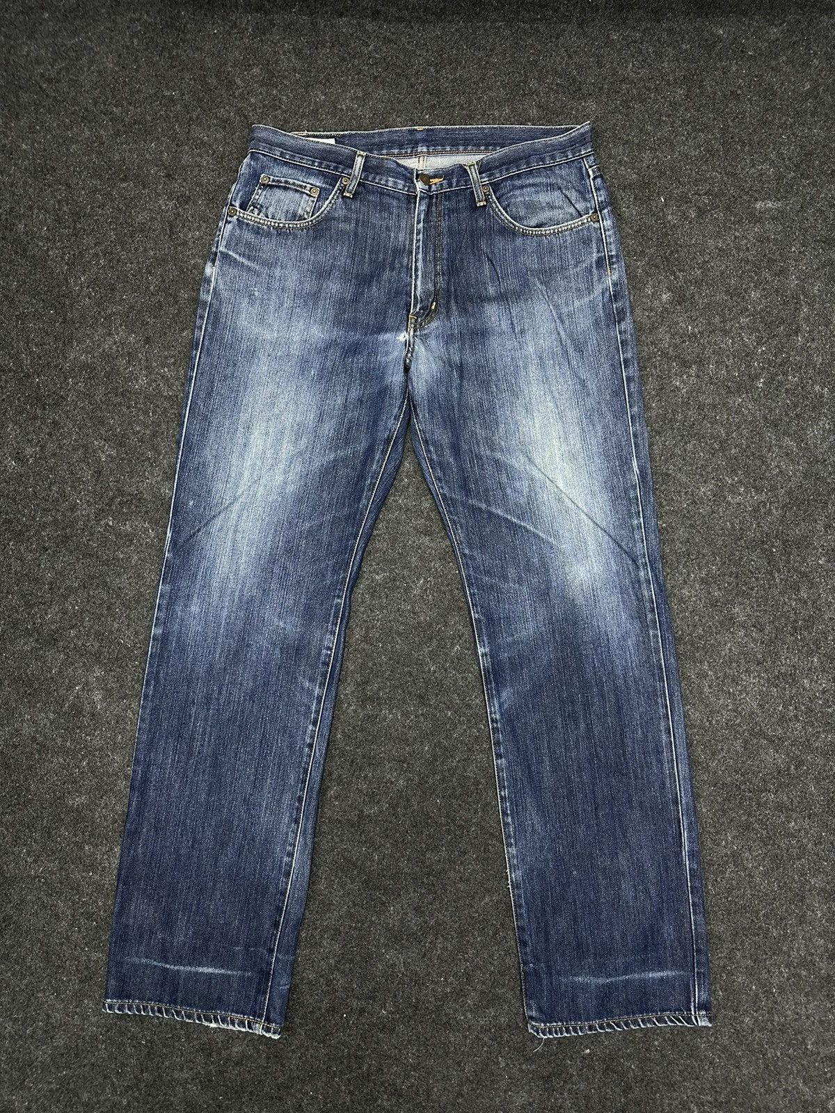 Beauty Beast × Edwin × If Six Was Nine Vintage Edwin 404 Faded Washed Distressed Denim F26 Size US 36 / EU 52 - 1 Thumbnail