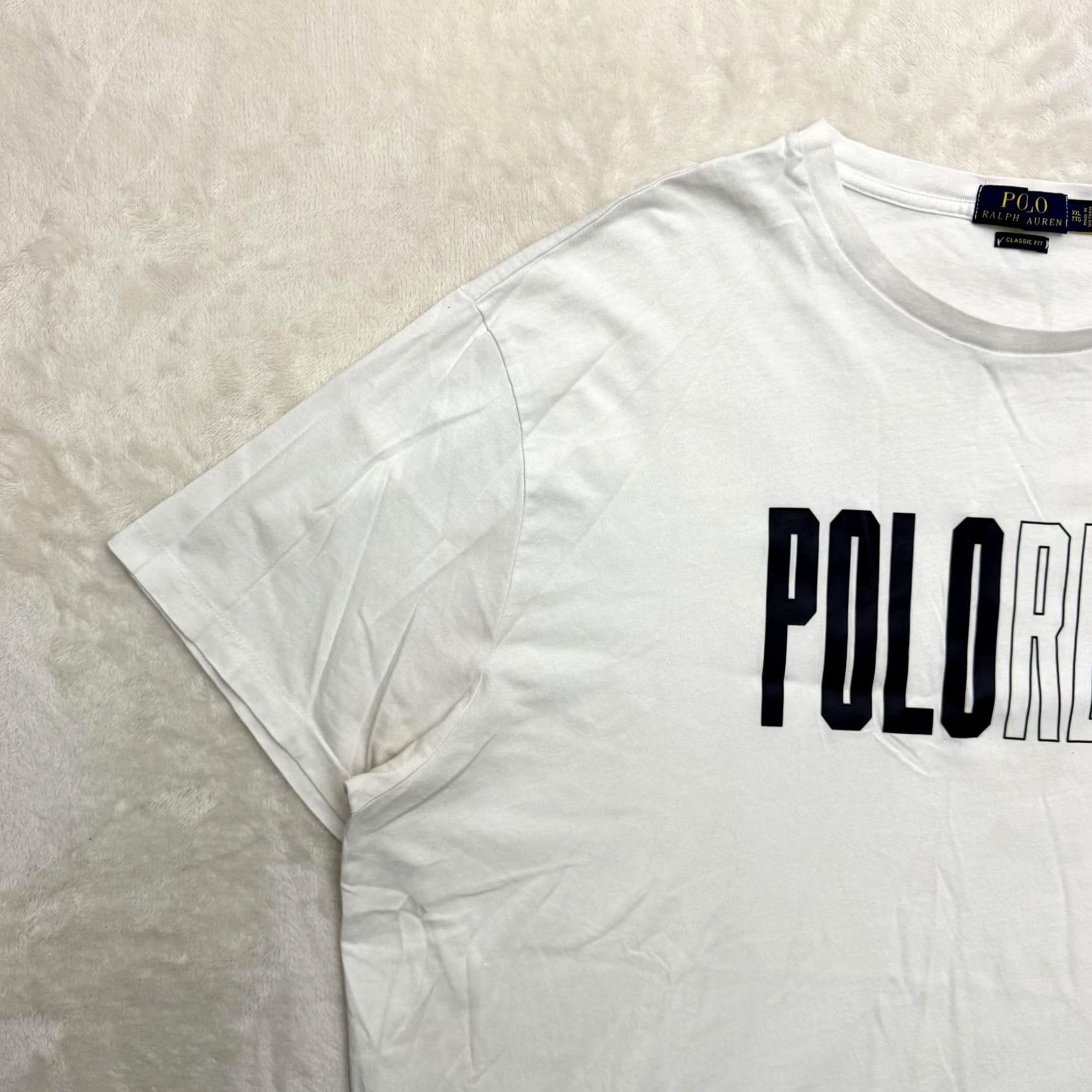 Polo Ralph Lauren Polo Ralph Lauren Shirt Mens 2XL White Graphic Print Tee Crewneck Logo T-Shirt Short Sleeve Jersey Cotton Vintage: No Size US XXL / EU 58 / 5 - 7 Thumbnail
