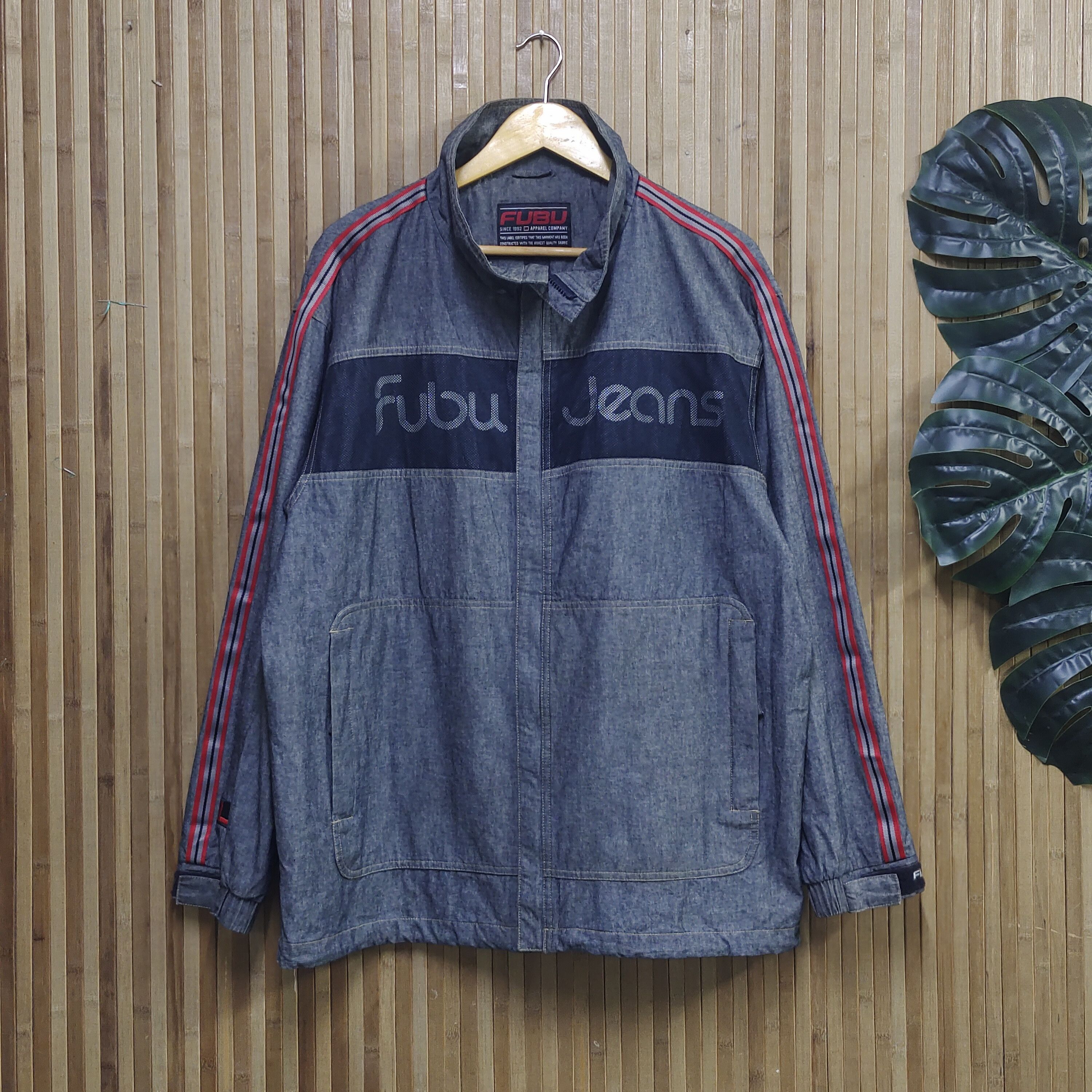 Designer × Fubu Fubu Jeans Light Jacket Big Spellout Size US L / EU 52-54 / 3 - 1 Thumbnail