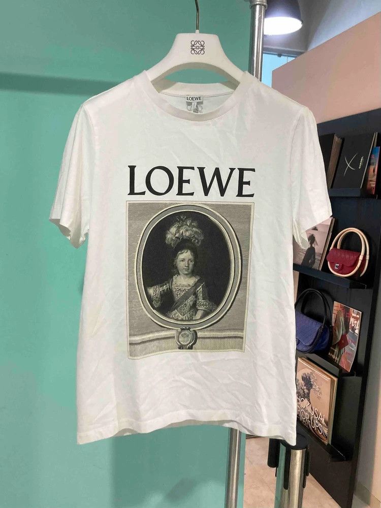 Loewe Loewe Black White Print Short Sleeve T-Shirt - dmc Size US S / EU 44-46 / 1 - 1 Thumbnail