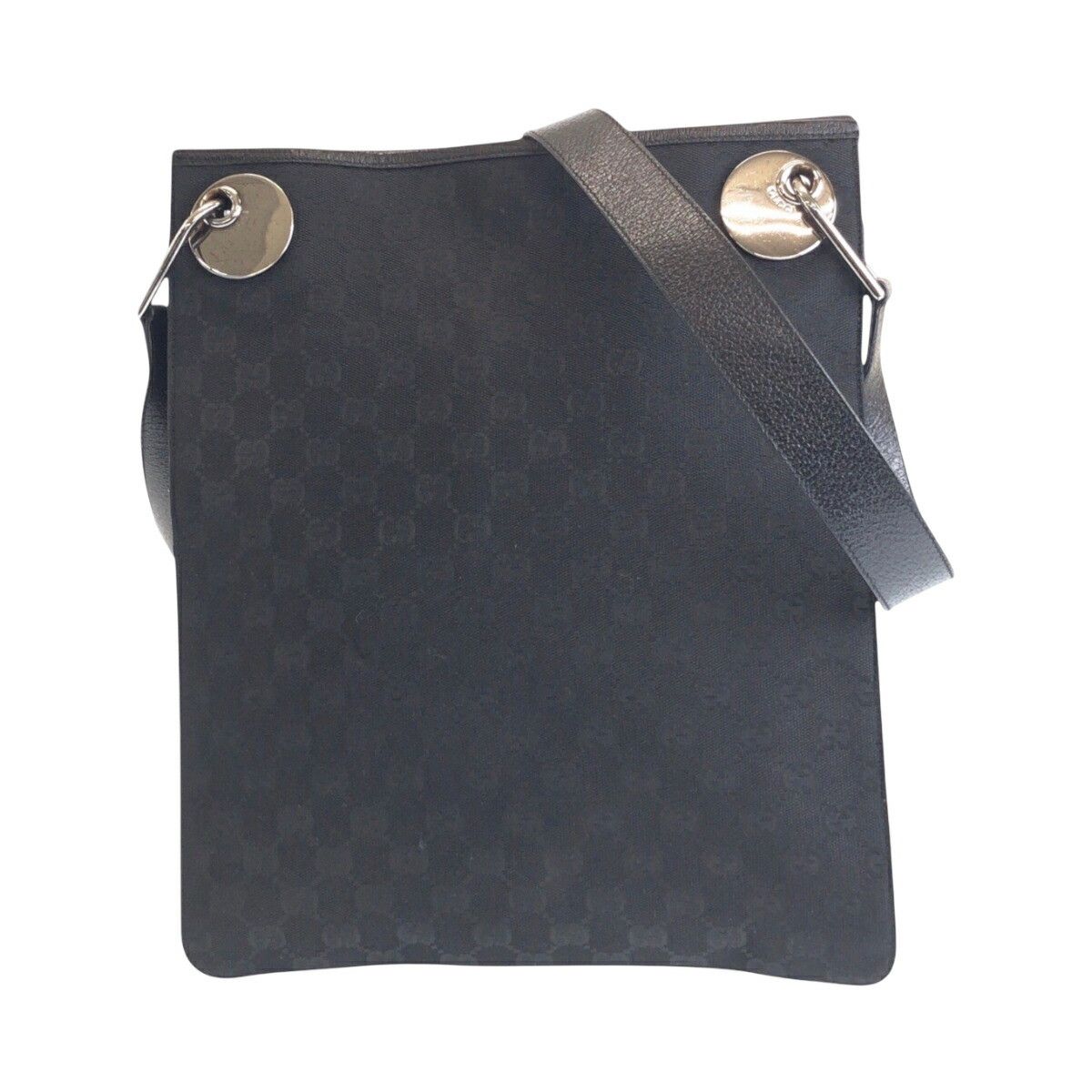 Gucci Gucci Gucci GG Canvas/Leather Shoulder Bag 120842 Canvas Shoulder Bag 120842 DUTY FREE for USA Size ONE SIZE - 1 Thumbnail