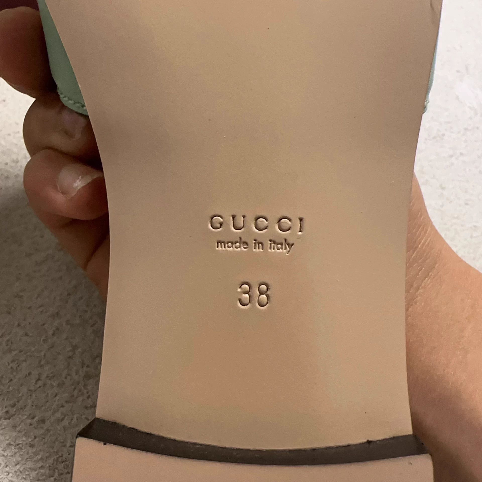 Gucci Gucci Horsebit GG Patent Block Heel Slides Mint Wmns 38 Size US 8 / IT 38 - 5 Thumbnail