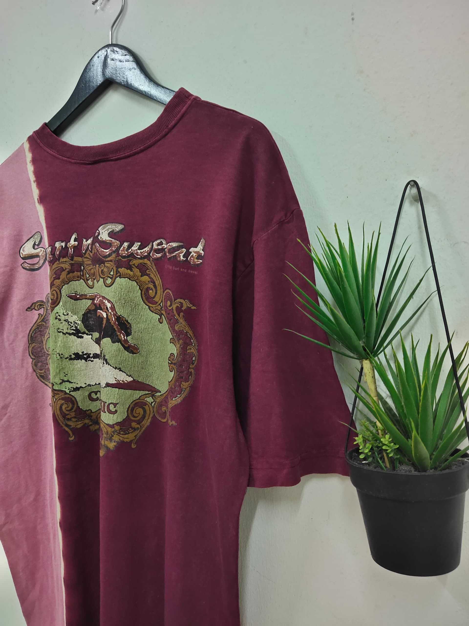 Sun Surf Vintage 1995 Surf & Sweat photoprint tie dye t shirt Size US L / EU 52-54 / 3 - 9 Thumbnail