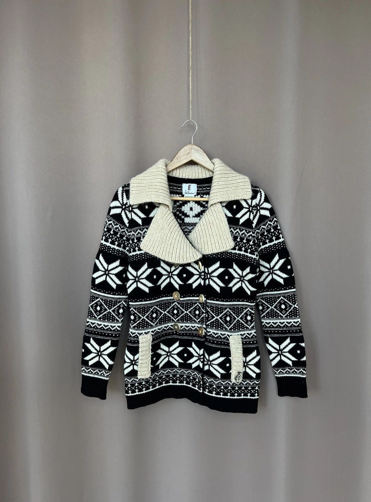 Other Luis Trenker Knit Snow Print Wool Cardigan Womens Size M Size M / US 6-8 / IT 42-44 - 1 Thumbnail