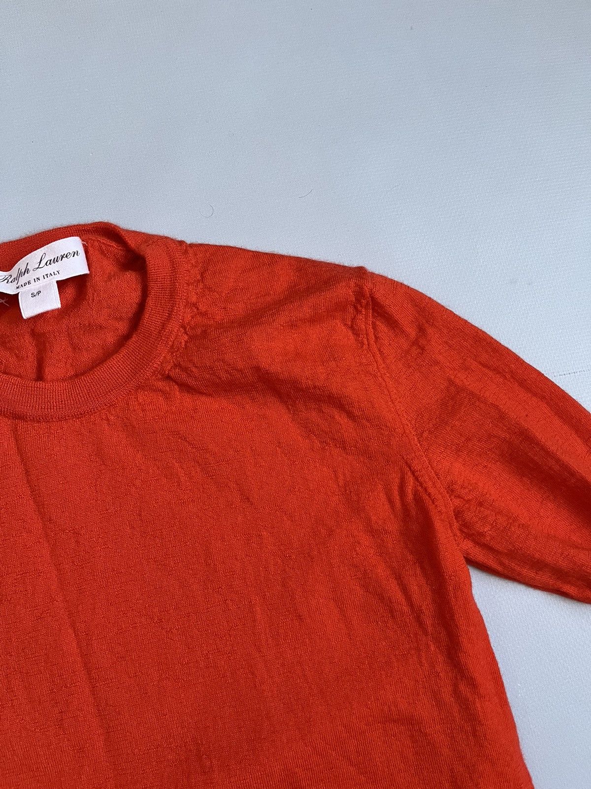 Ralph Lauren Purple Label Ralph Lauren Purple Label Women Orange Cashmere Knit Sweater Size S / US 4 / IT 40 - 12 Thumbnail
