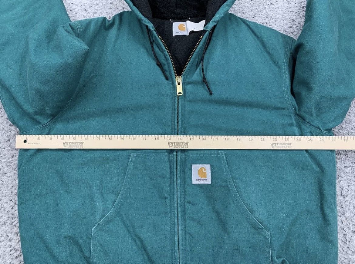 Carhartt VTG Carhartt JQ1032 TEAL XL Hooded Jacket Union Quilt Lined Size US XL / EU 56 / 4 - 7 Thumbnail