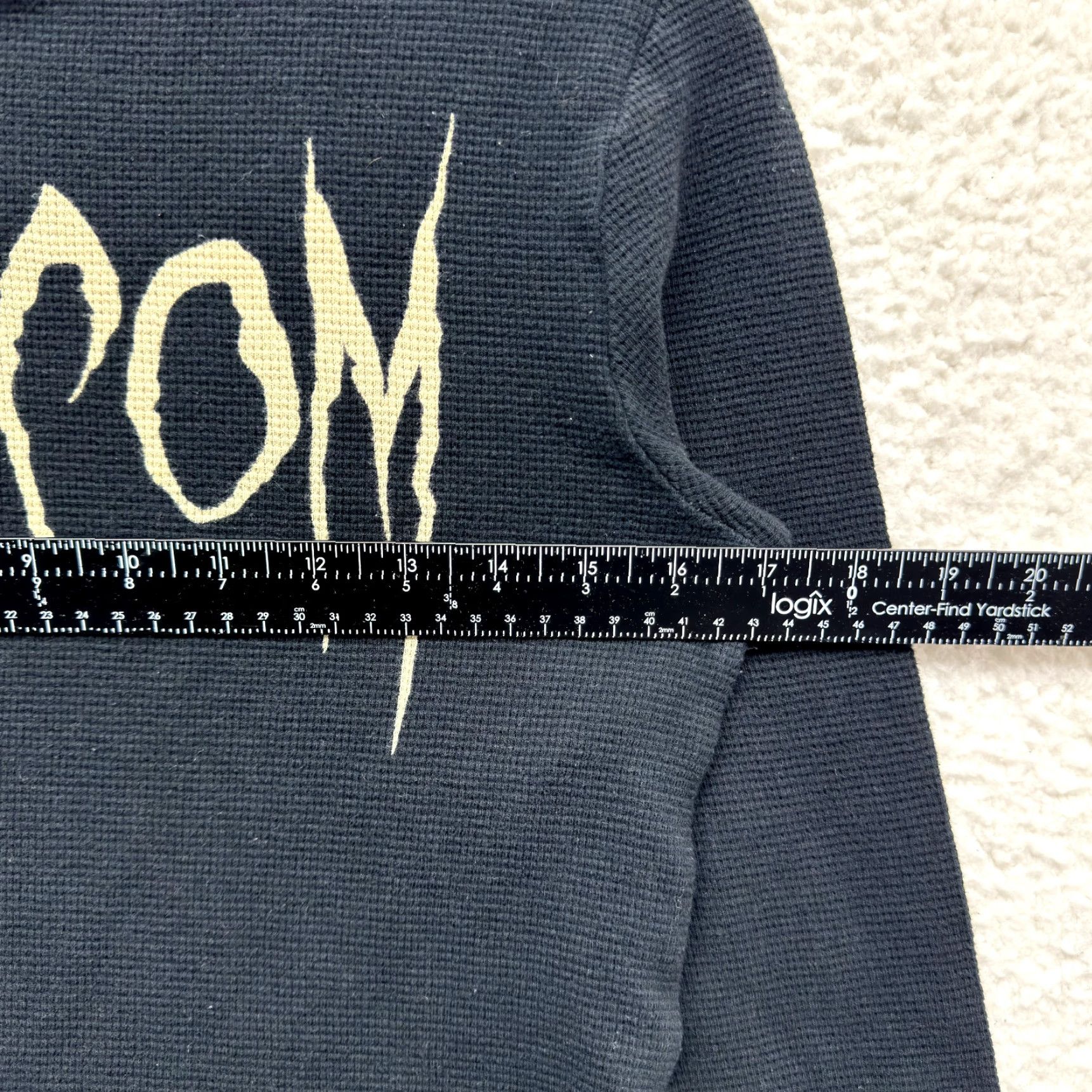 Volcom VINTAGE Volcom Thermal Top Shirt Black S Grunge Waffle Knit Skater Mens Womens Size S / US 4 / IT 40 - 5 Thumbnail