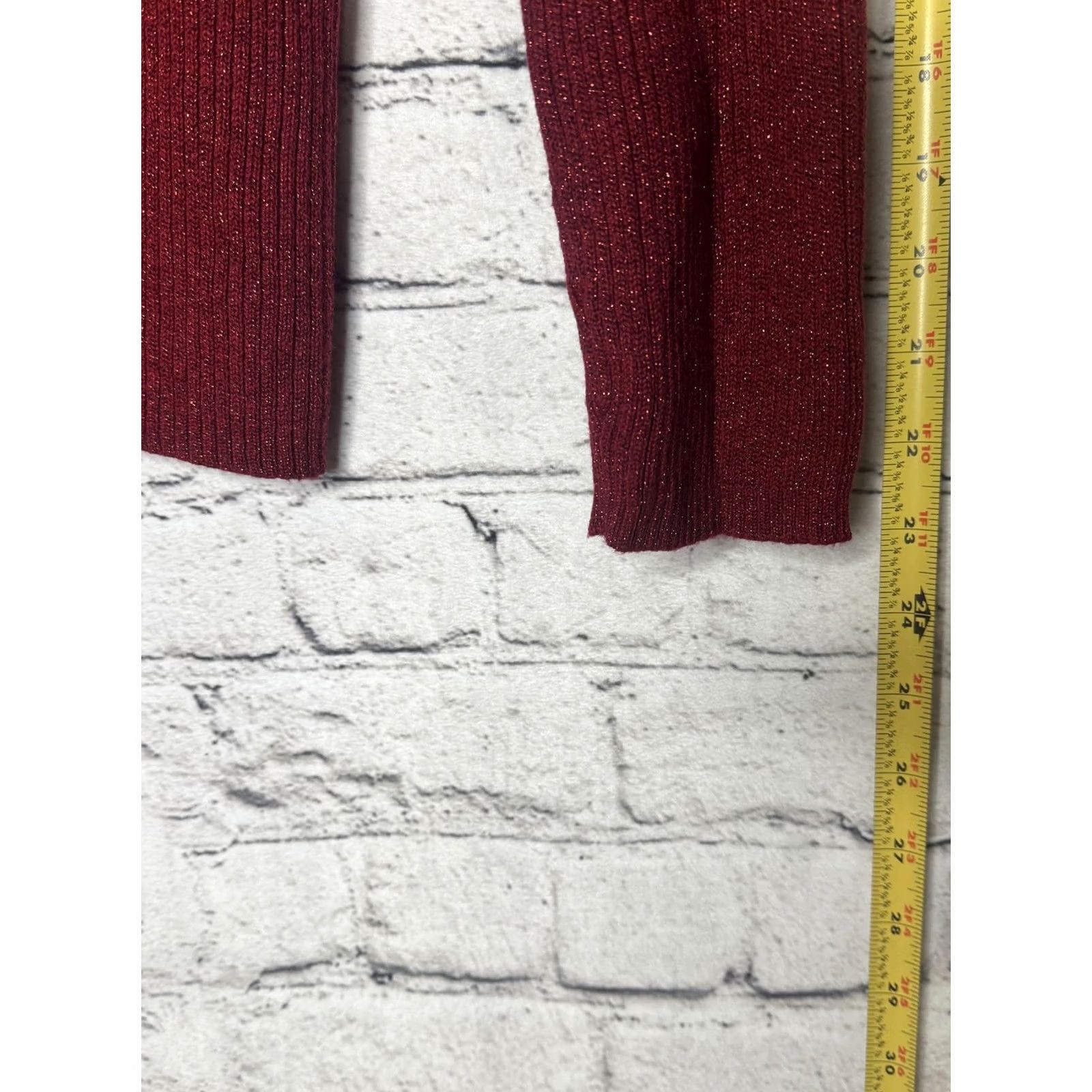 Vintage VINTAGE Style & Co. Women's Red Button-Up Cardigan Sweater XL Size XL / US 12-14 / IT 48-50 - 5 Thumbnail