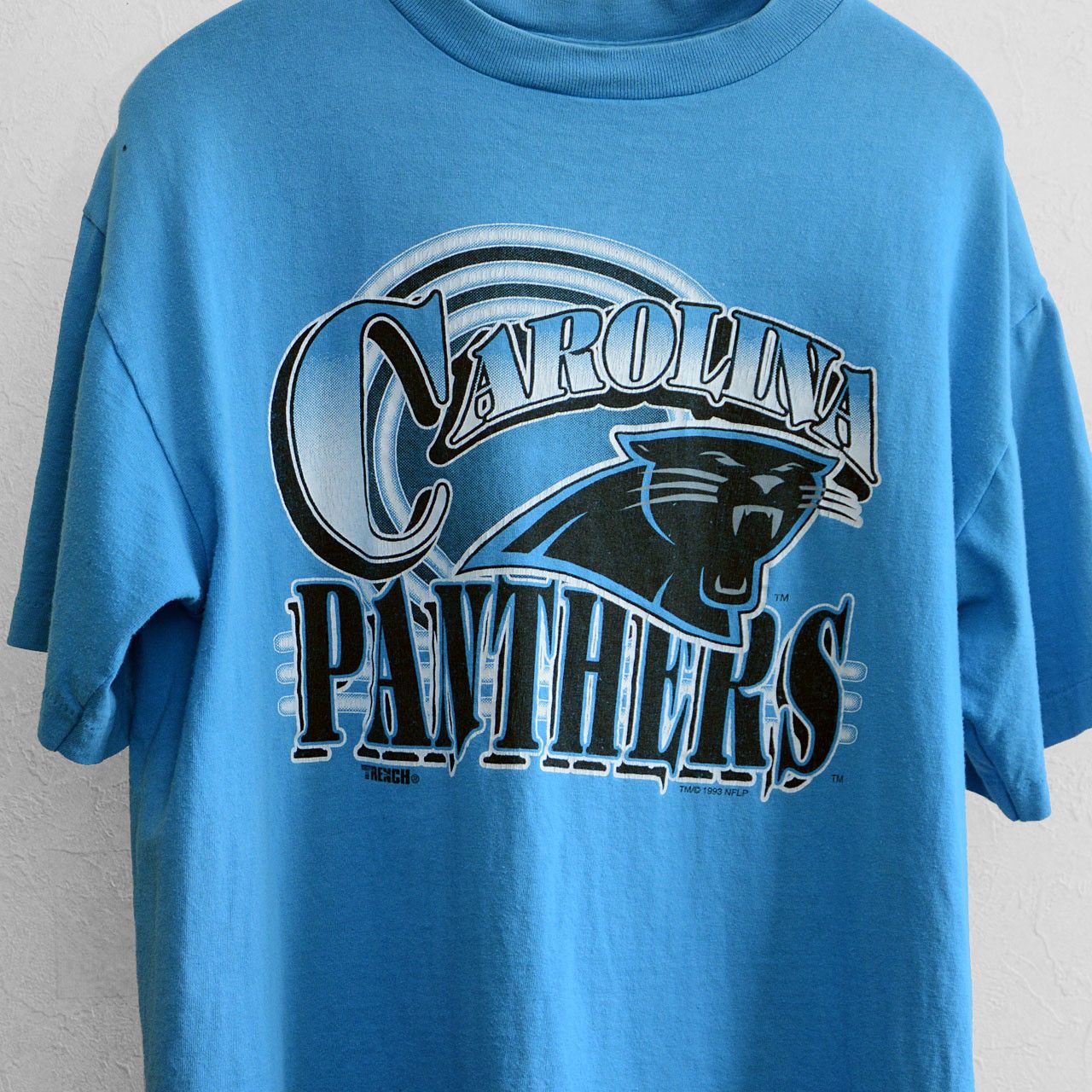 NFL × Vintage Carolina Panthers 93s Vintage T-shirt USA made single stitch Size US L / EU 52-54 / 3 - 9 Thumbnail