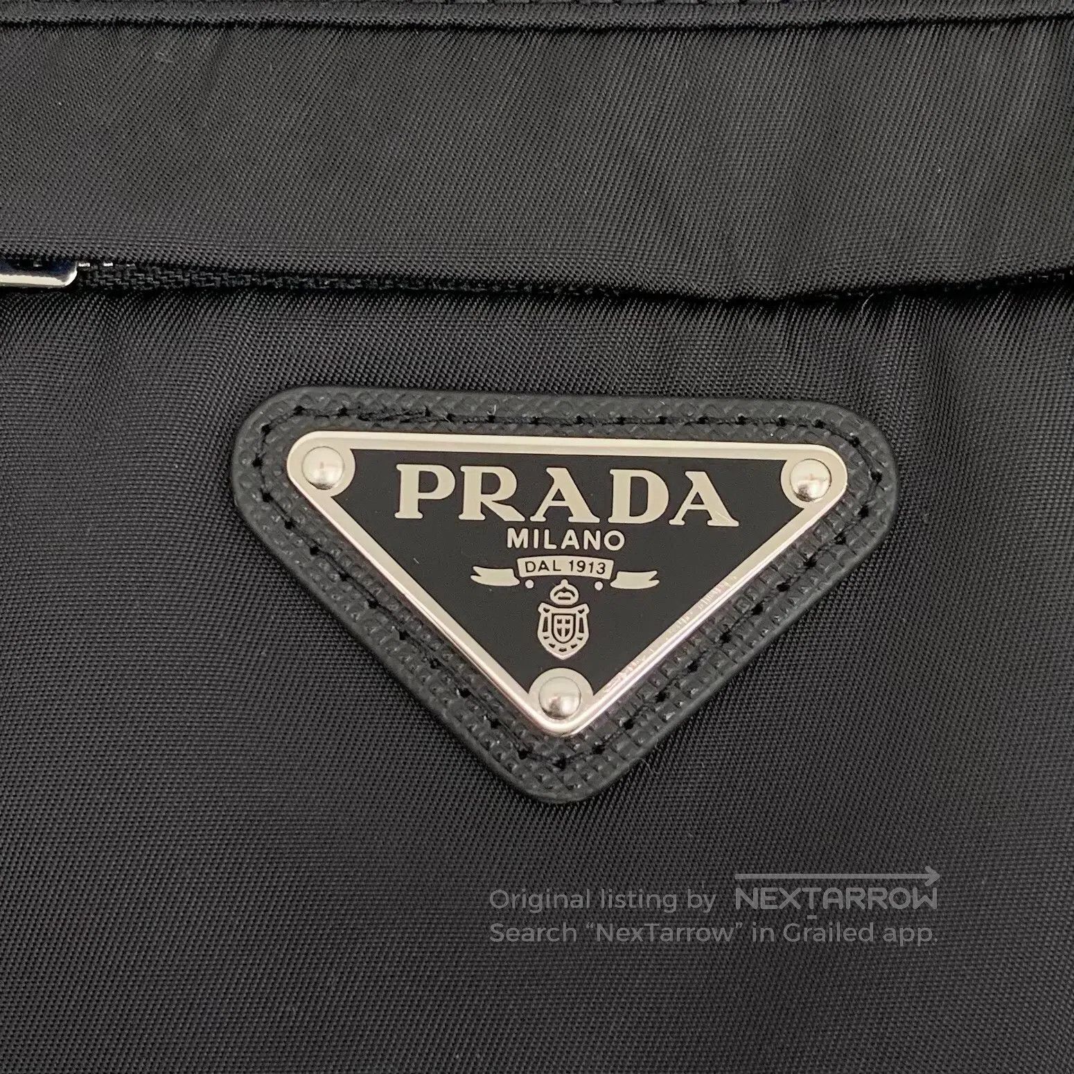 Prada Prada Black triangle logo nylon long-sleeve jacket| Size US M / EU 48-50 / 2 - 5 Thumbnail