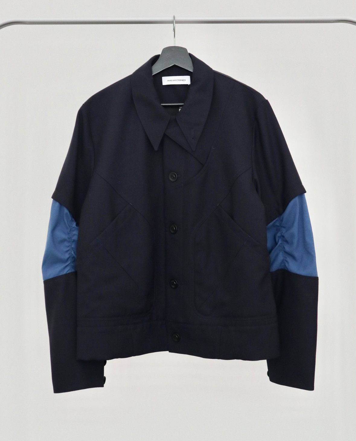 Kiko Kostadinov KIKO KOSTADINOV 22SS Navy blue cropped jacket