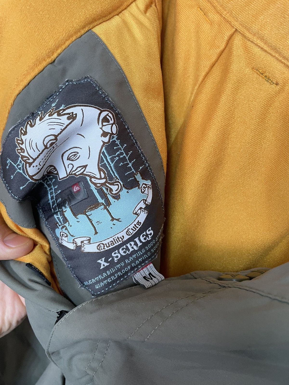 Goretex × Quiksilver Vintage Quiksilver Ski Pants military khaki army X wrpnt Size US 34 / EU 50 - 7 Thumbnail