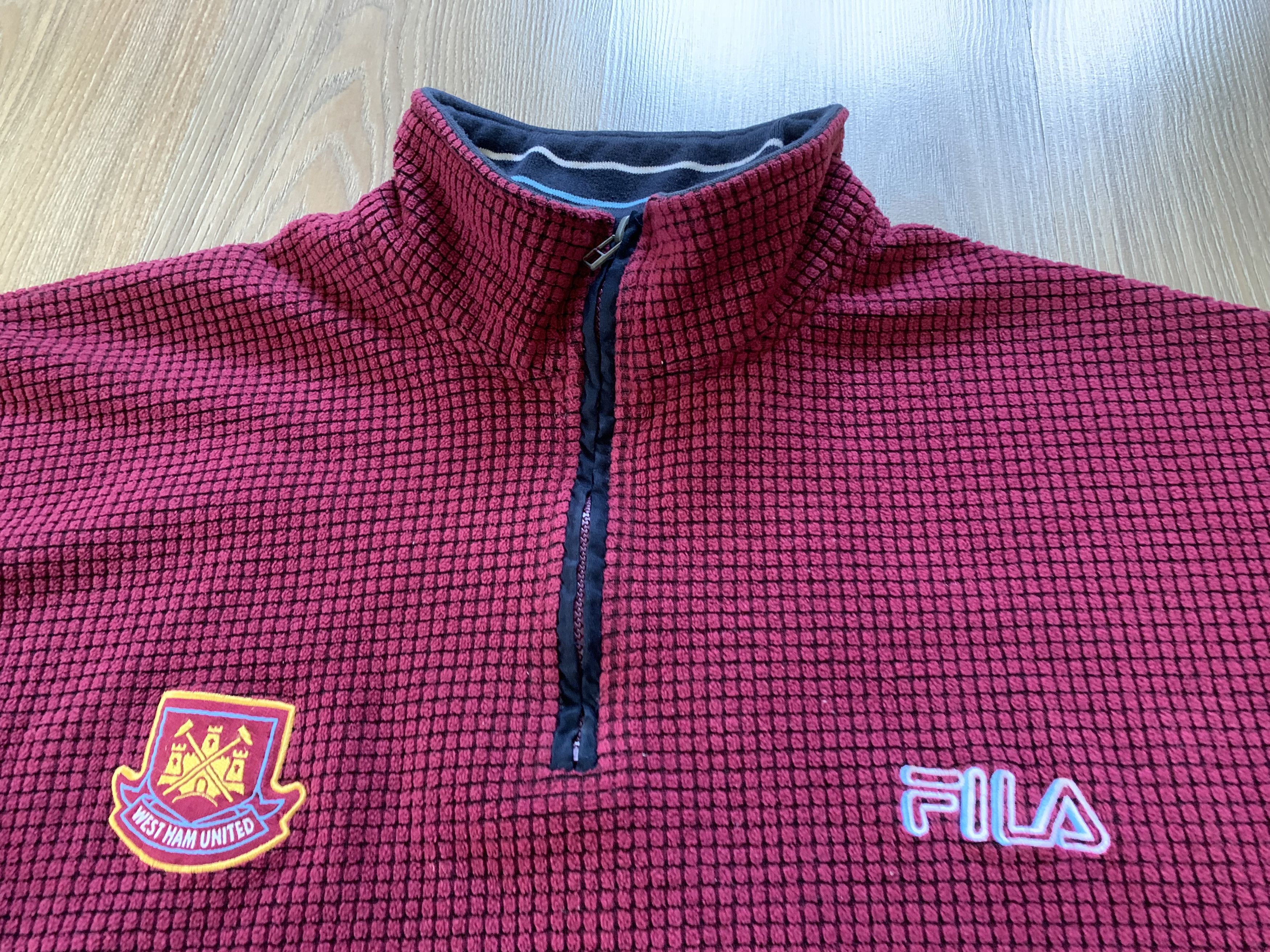 Fila × Vintage Fila Vintage West Ham United Soccer Football Fleece Size US XL / EU 56 / 4 - 6 Thumbnail