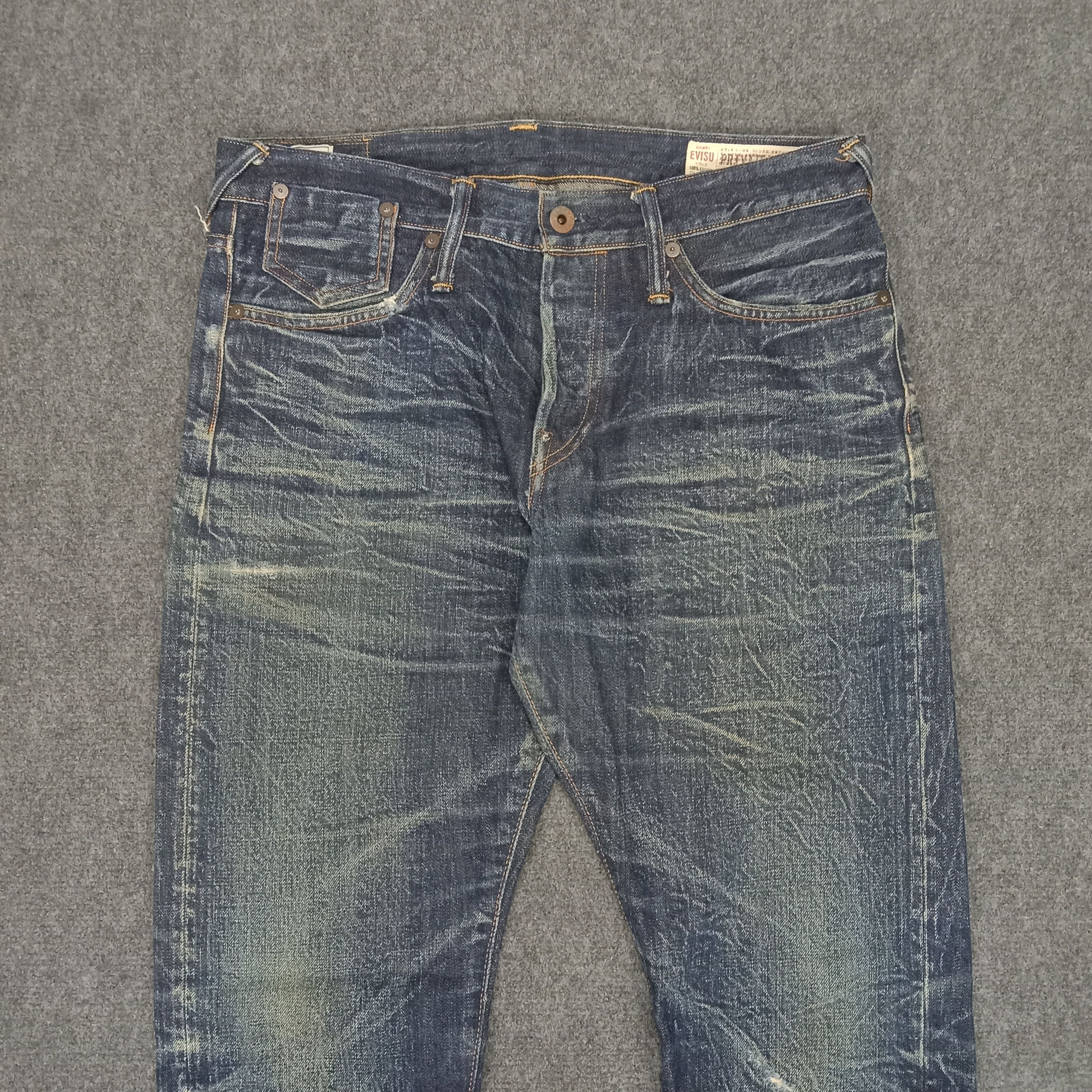 Evisu Evisu No 5 Selvedge Custom Art Daicock Denim Jeans Size US 31 - 6 Thumbnail