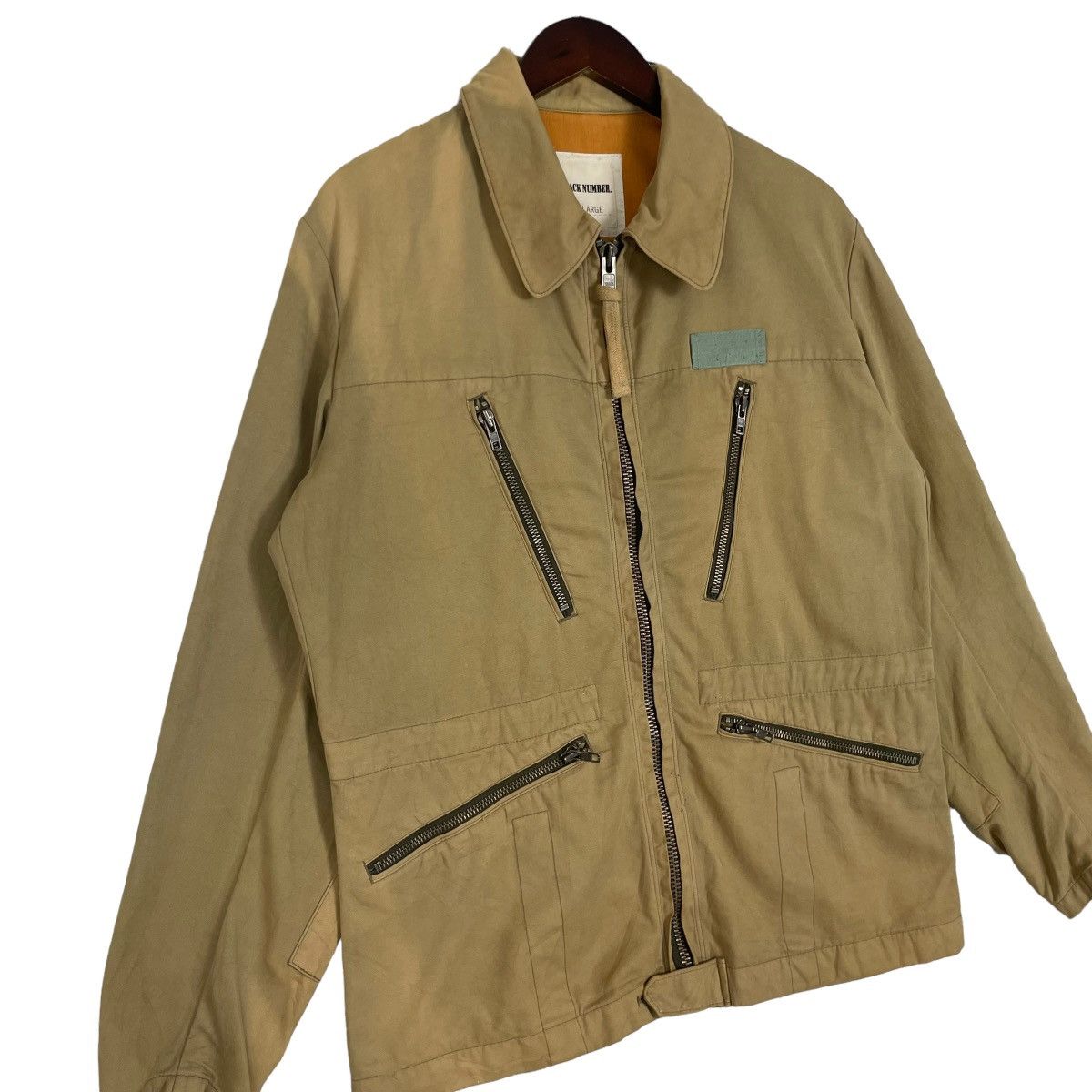 If Six Was Nine Vintage Back Number Multizipper Sun Faded Jacket Japanese Size US M / EU 48-50 / 2 - 2 Thumbnail