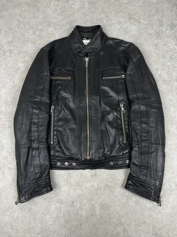 Dolce & Gabbana SS2005 Dolce & Gabbana Black Technical Leather Jacket Size US M / EU 48-50 / 2 - 1 Thumbnail