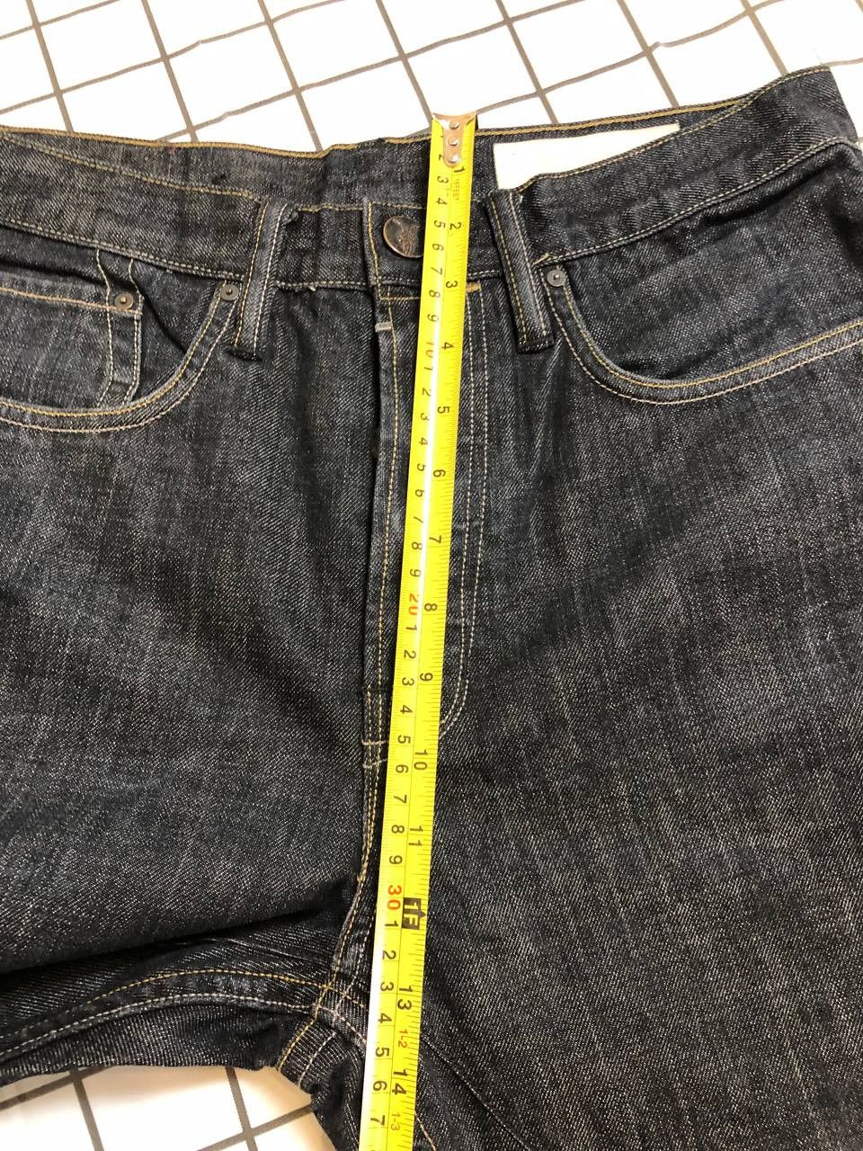 Allsaints ALLSAINTS men's blue Denim button fly Lou Runner Size US 34 / EU 50 - 6 Thumbnail