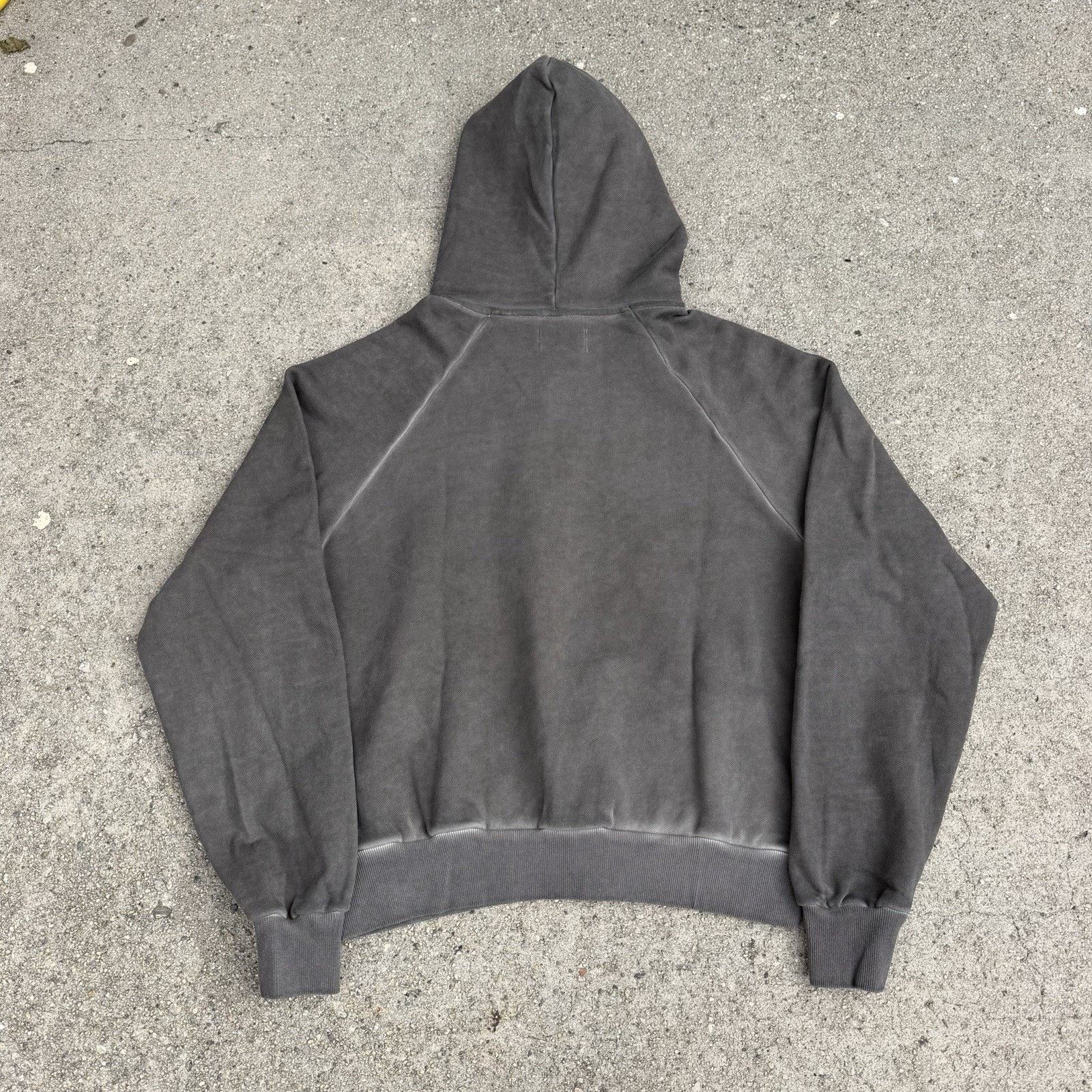 Acne Studios × K-Two Studios K-Two Studios Overdyed Charcoal Grey Raglan Hoodie Medium Size US L / EU 52-54 / 3 - 2 Thumbnail