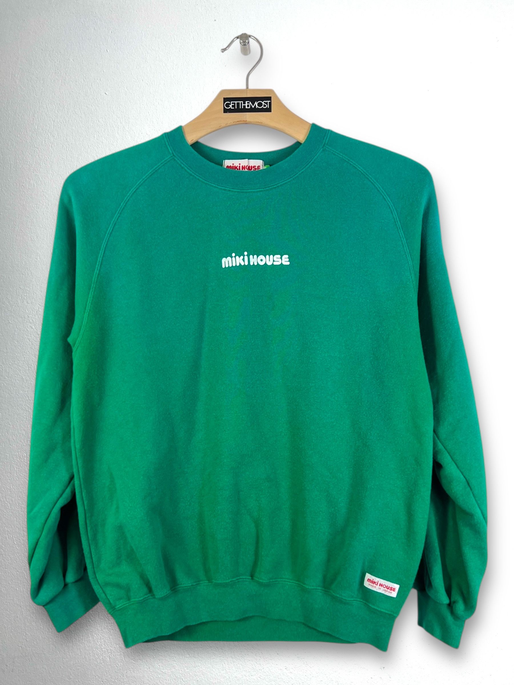 Japanese Brand Mikihouse Junior Big Logo Sweatshirt (YL) GTMP206 Size US S / EU 44-46 / 1 - 1 Thumbnail