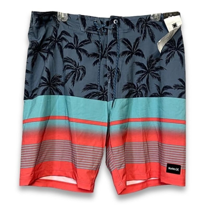 Hurley Hurley Board Shorts Palm Tree Phantom Multicolor M 30 NWT Size US 30 / EU 46 - 1 Thumbnail