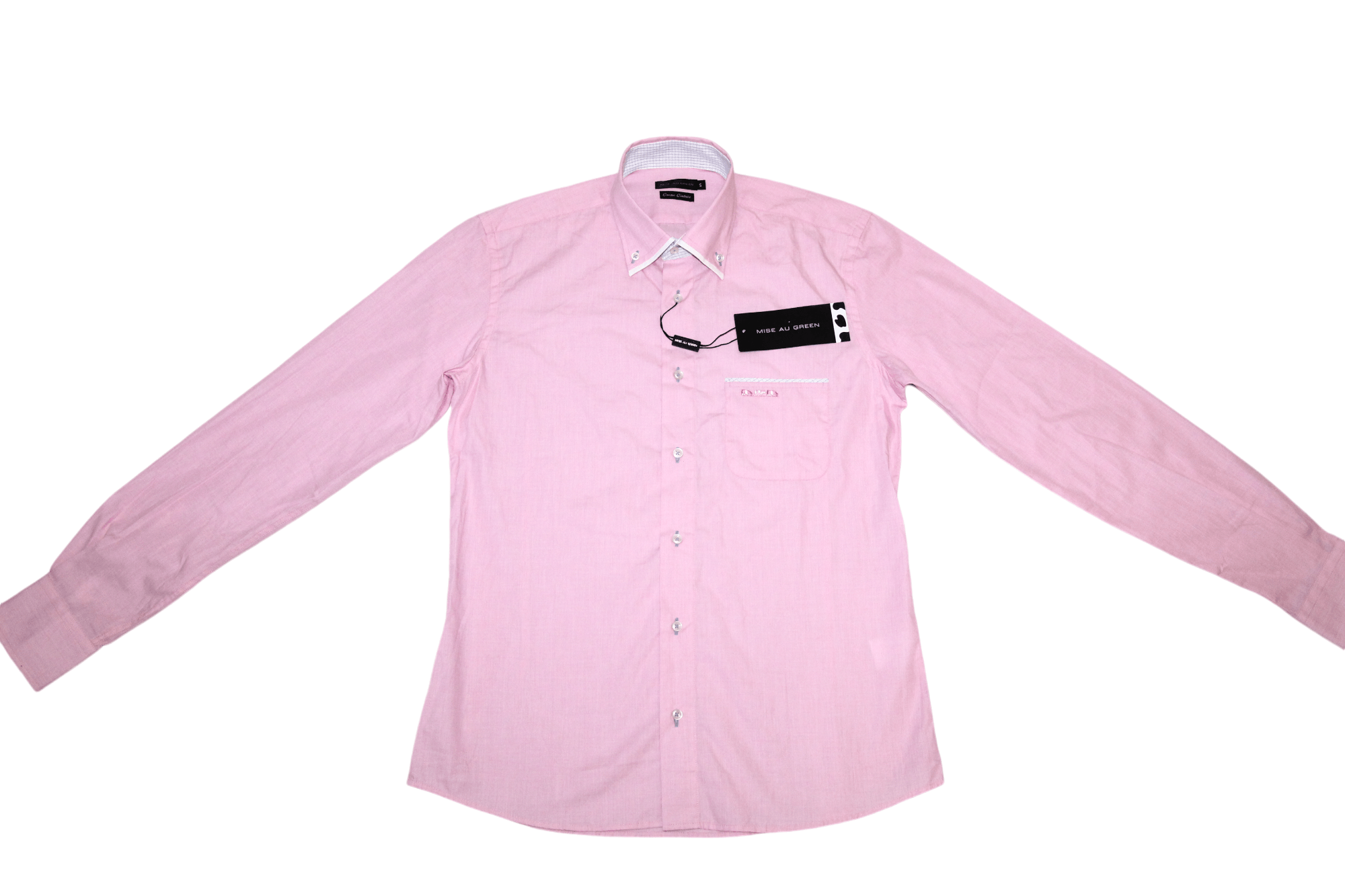 Other Mise Au Green Coupe Cintree Organic Cotton Casual Shirt Size US S / EU 44-46 / 1 - 2 Thumbnail