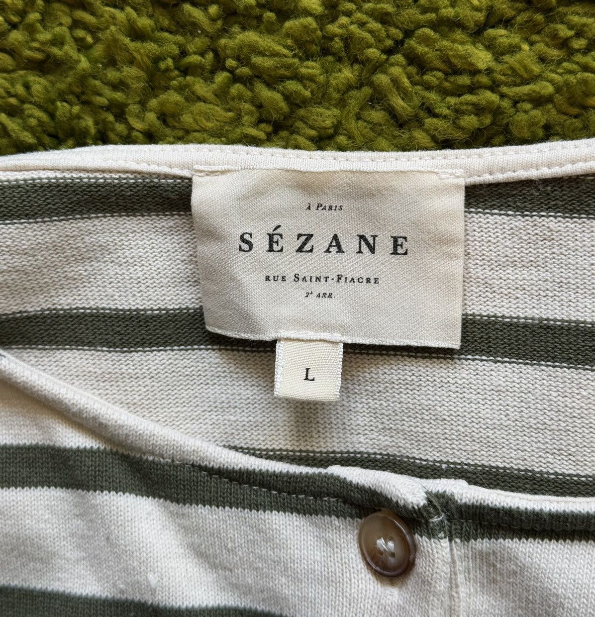 Designer × Sezane Sezane Paris striped longsleeve blouse Size L / US 10 / IT 46 - 3 Thumbnail