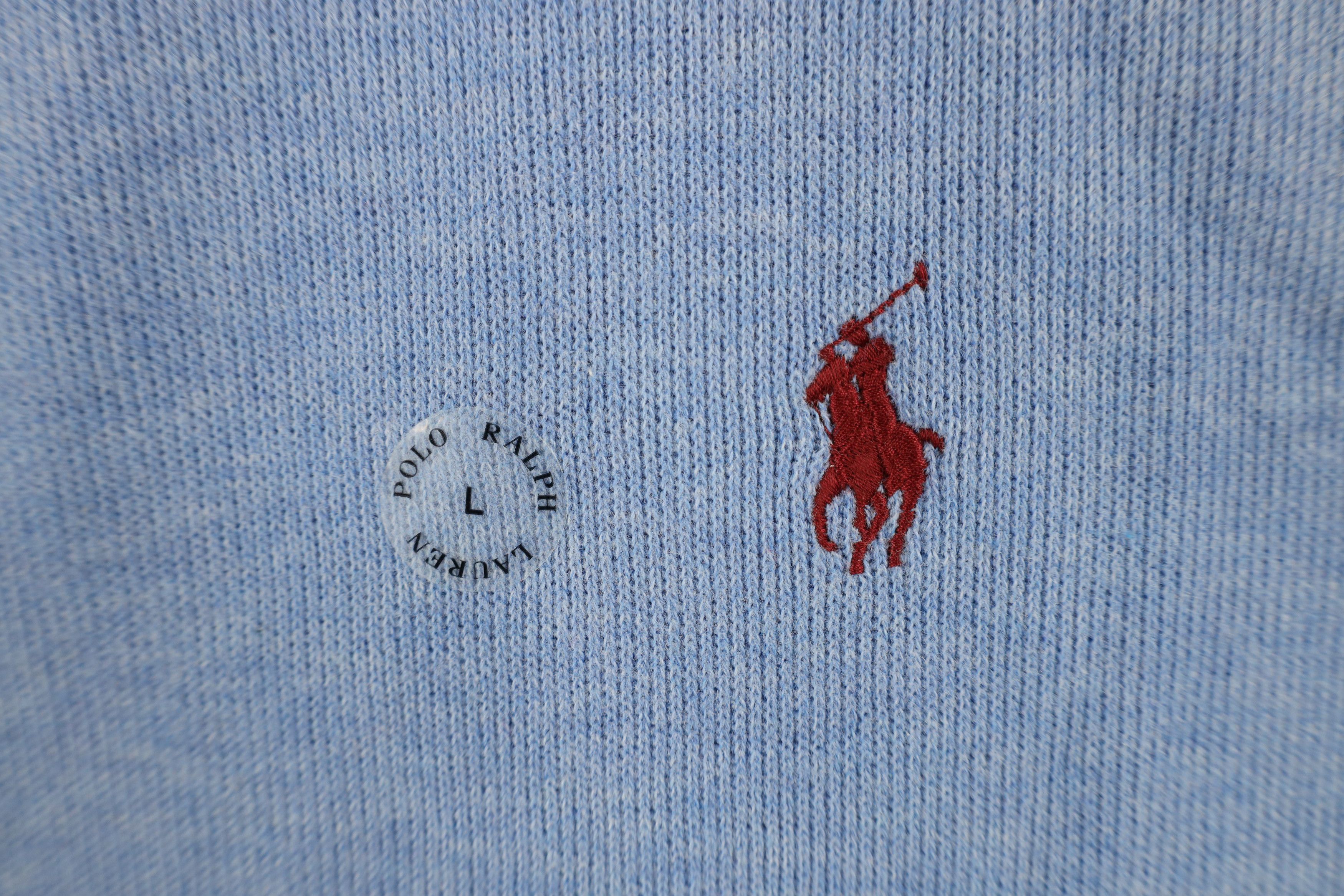 Ralph Lauren × Vintage Deadstock Vintage Y2K Ralph Lauren Ribbed Half Zip Sweater Size US L / EU 52-54 / 3 - 4 Thumbnail