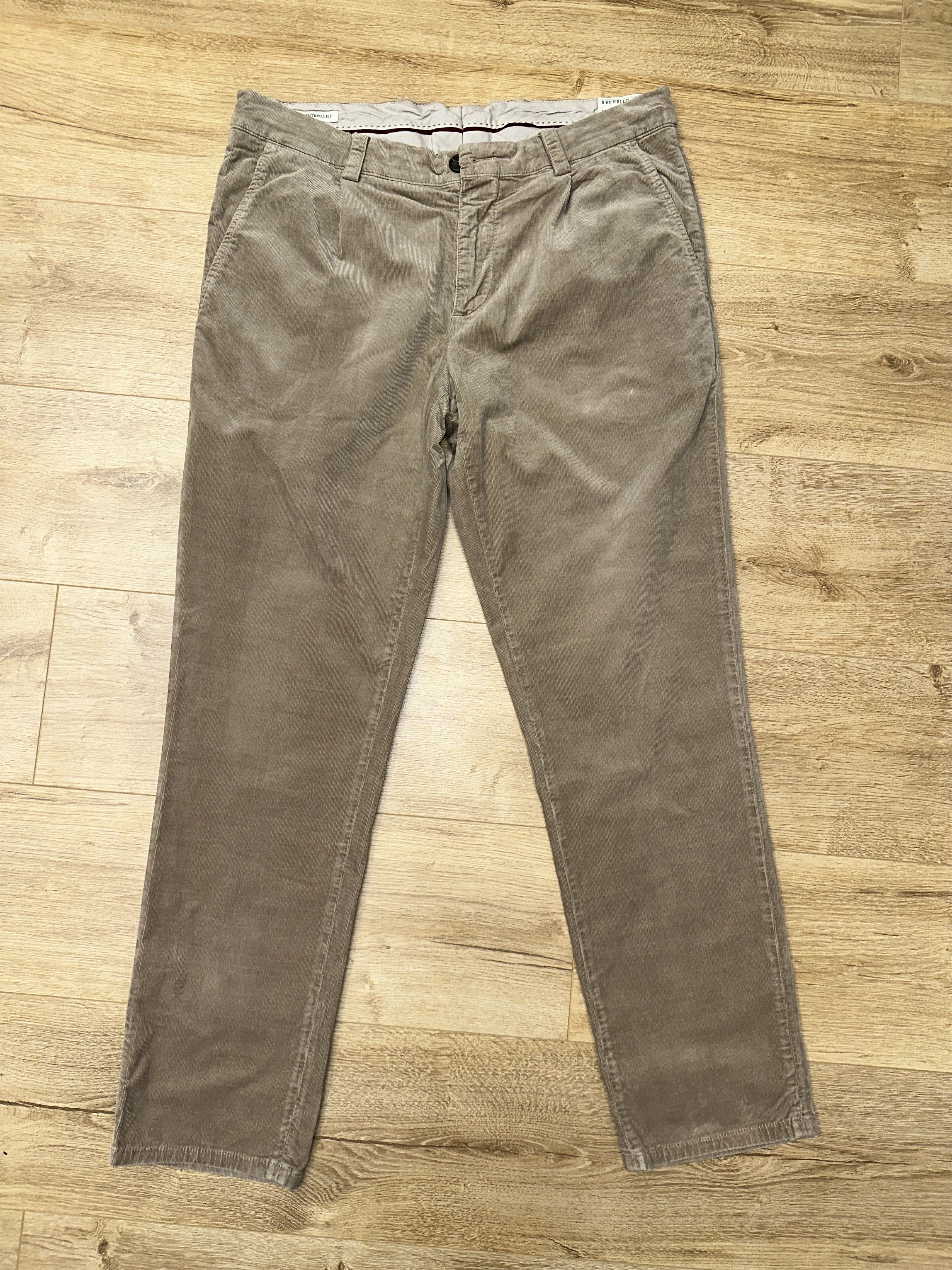 Brunello Cucinelli Brunello Cucinelli Corduroy Traditional Fit Pants Size 48 Size US 32 / EU 48 - 1 Thumbnail