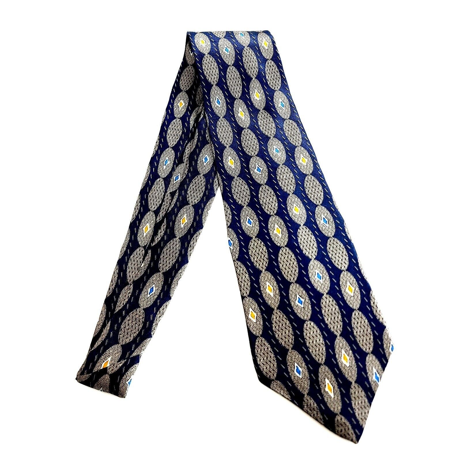 Albert Nipon Albert Nipon Blue Beige Tan Geometric Jacquard Print Short W Size ONE SIZE - 7 Thumbnail