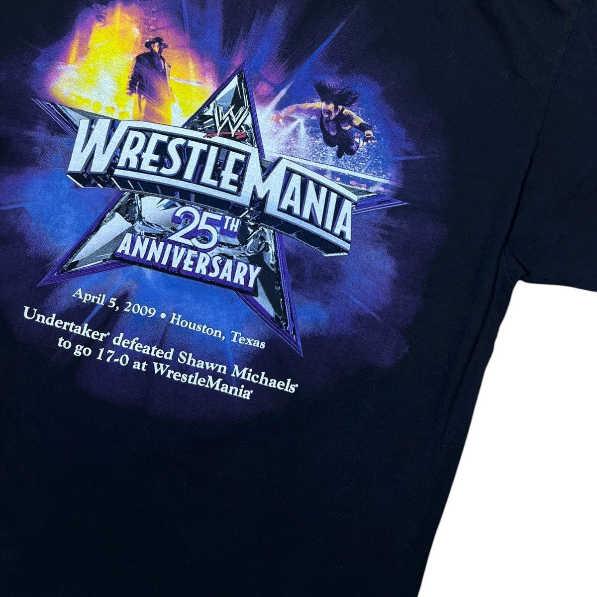 WWE WRESTLEMANIA 25 UNDERTAKER HBK STREAK Size US L / EU 52-54 / 3 - 4 Thumbnail