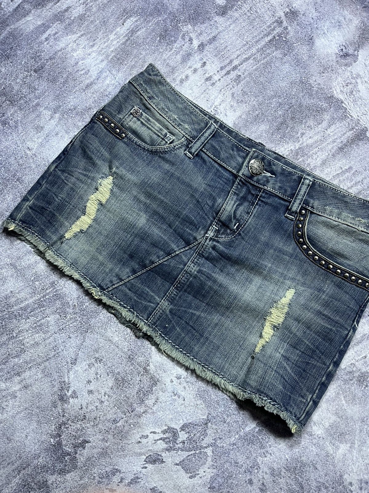 Guess Guess Mini Skirt Jeans Denim Vintage Streetwear Y2K Size 30" / US 8 / IT 44 - 5 Thumbnail