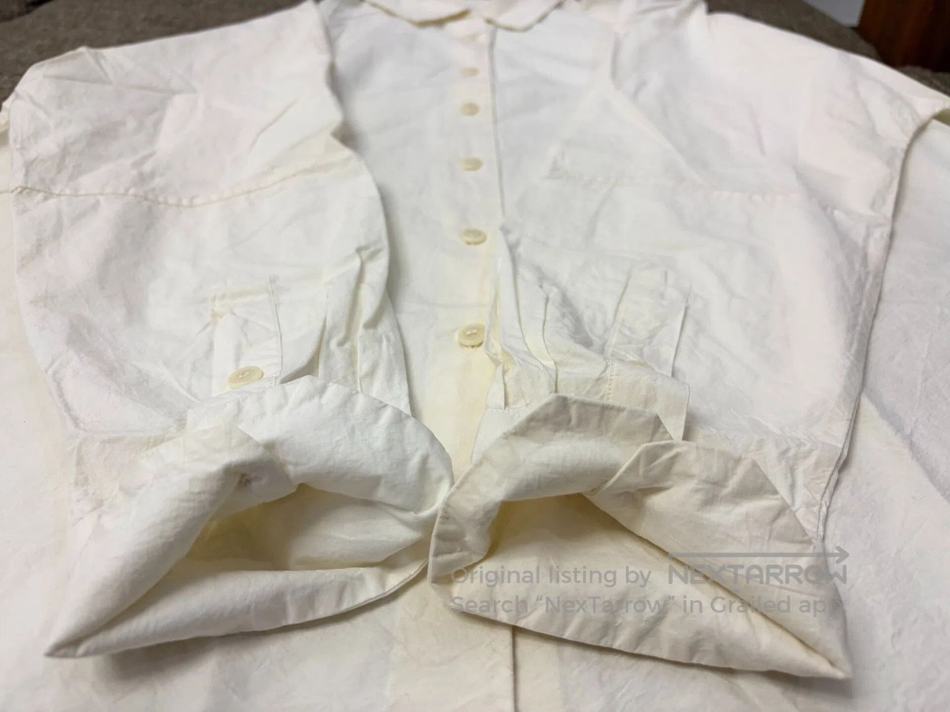 Casey Casey Casey Casey Waga Wrinkled Cotton Shirt. Size US S / EU 44-46 / 1 - 4 Thumbnail