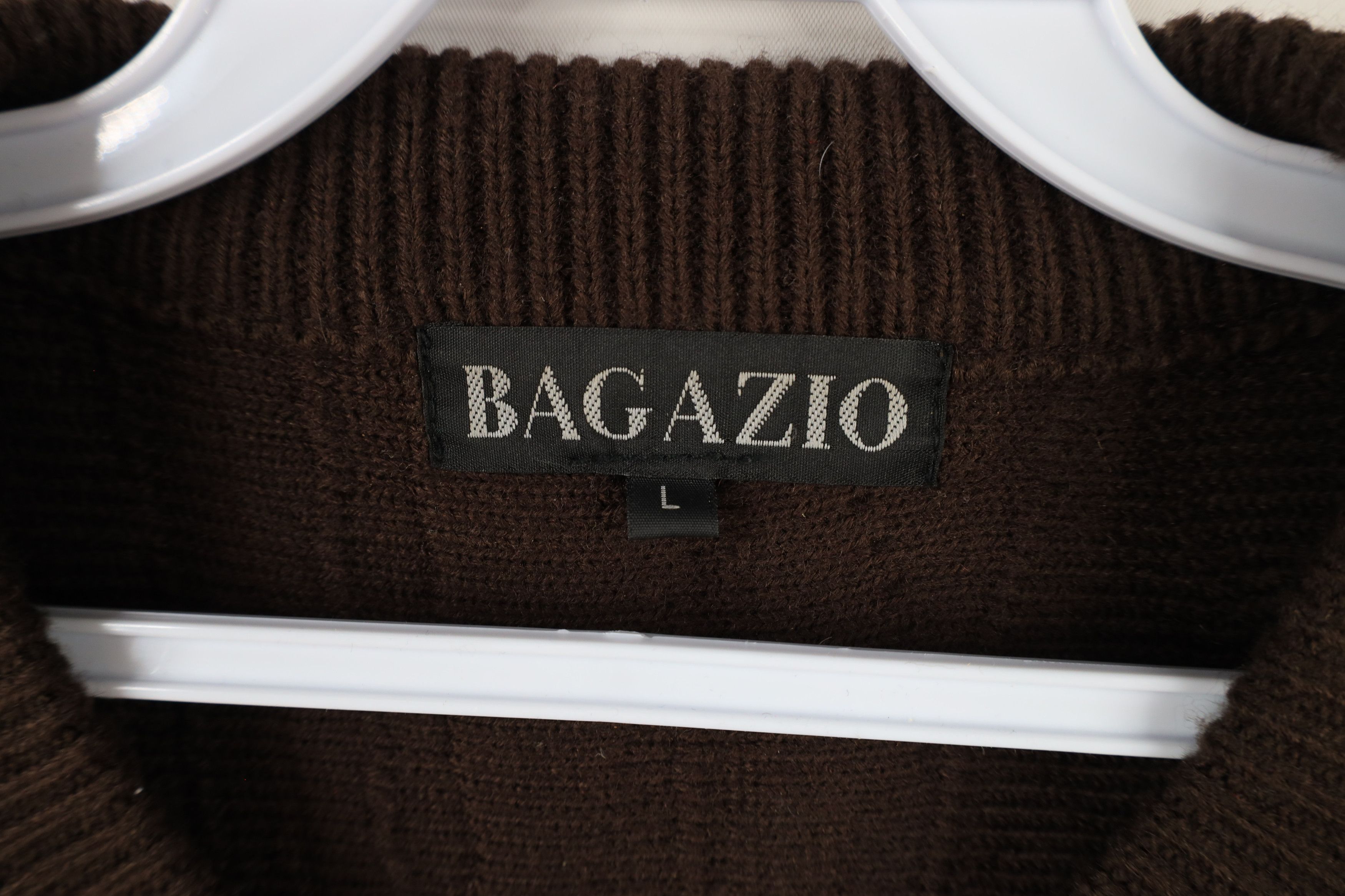 Vintage Vintage 90s Coogi Style Smalls Knit Crewneck Sweater Brown Size US L / EU 52-54 / 3 - 7 Thumbnail