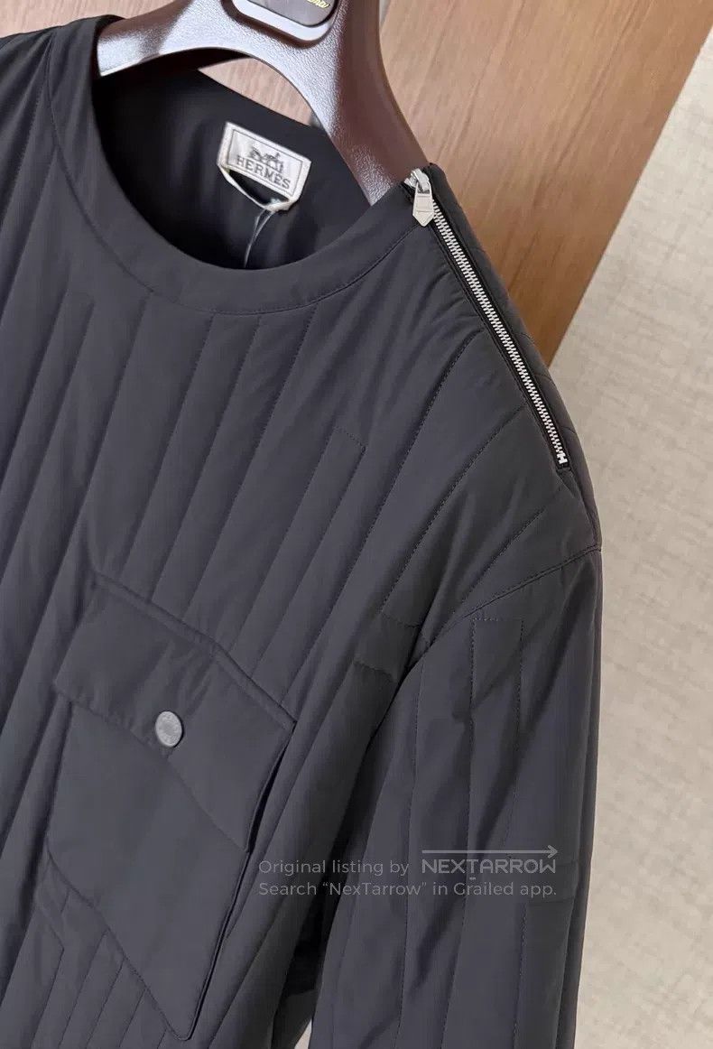 Hermes Hermes Men's Short Sleeve Padded Jacket with Quilted Linin Size US L / EU 52-54 / 3 - 4 Thumbnail