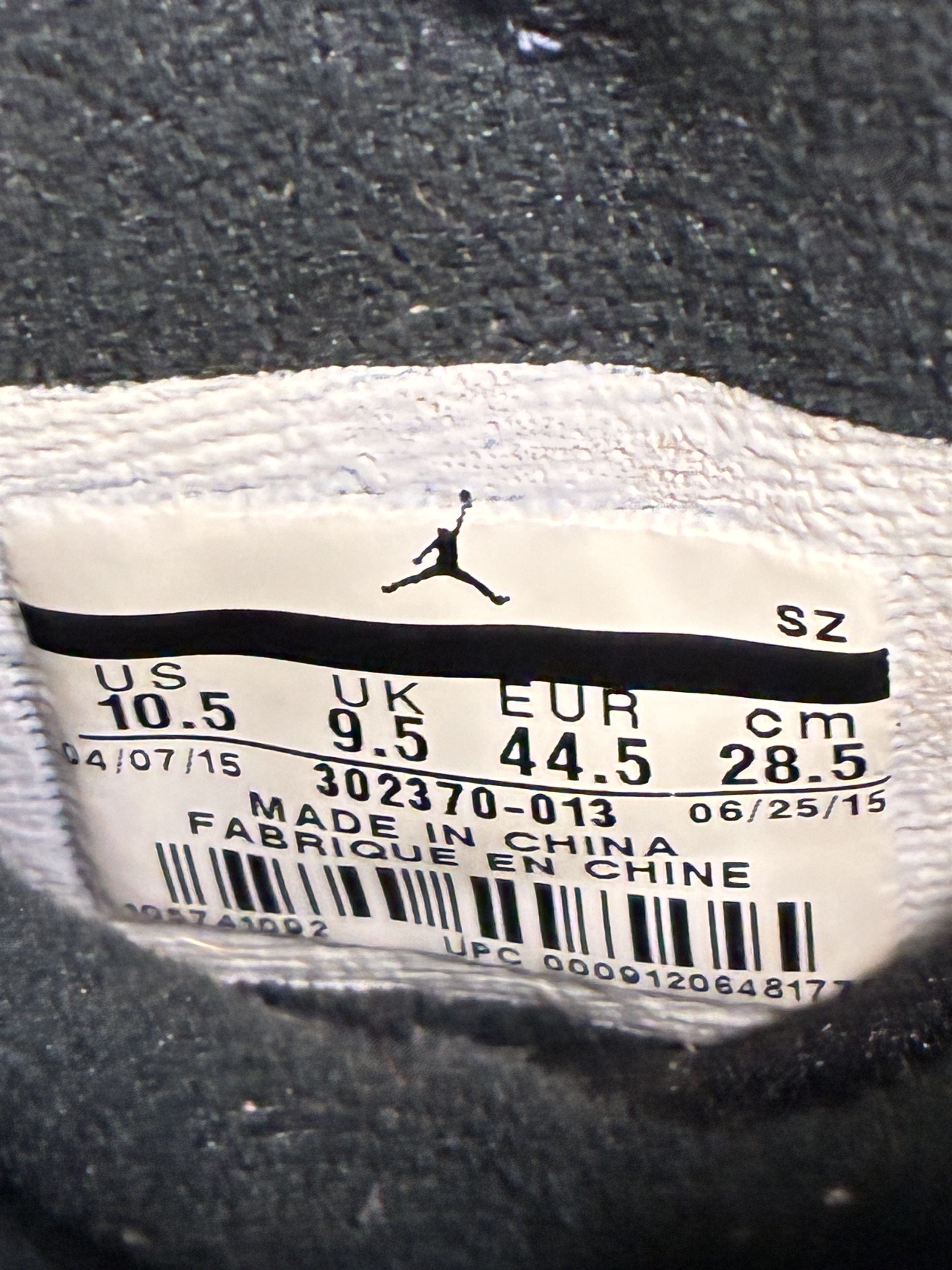Nike Nike Air Jordan 9 Retro Anthracite Black 302370-013 10.5 Size US 10.5 / EU 43-44 - 3 Thumbnail