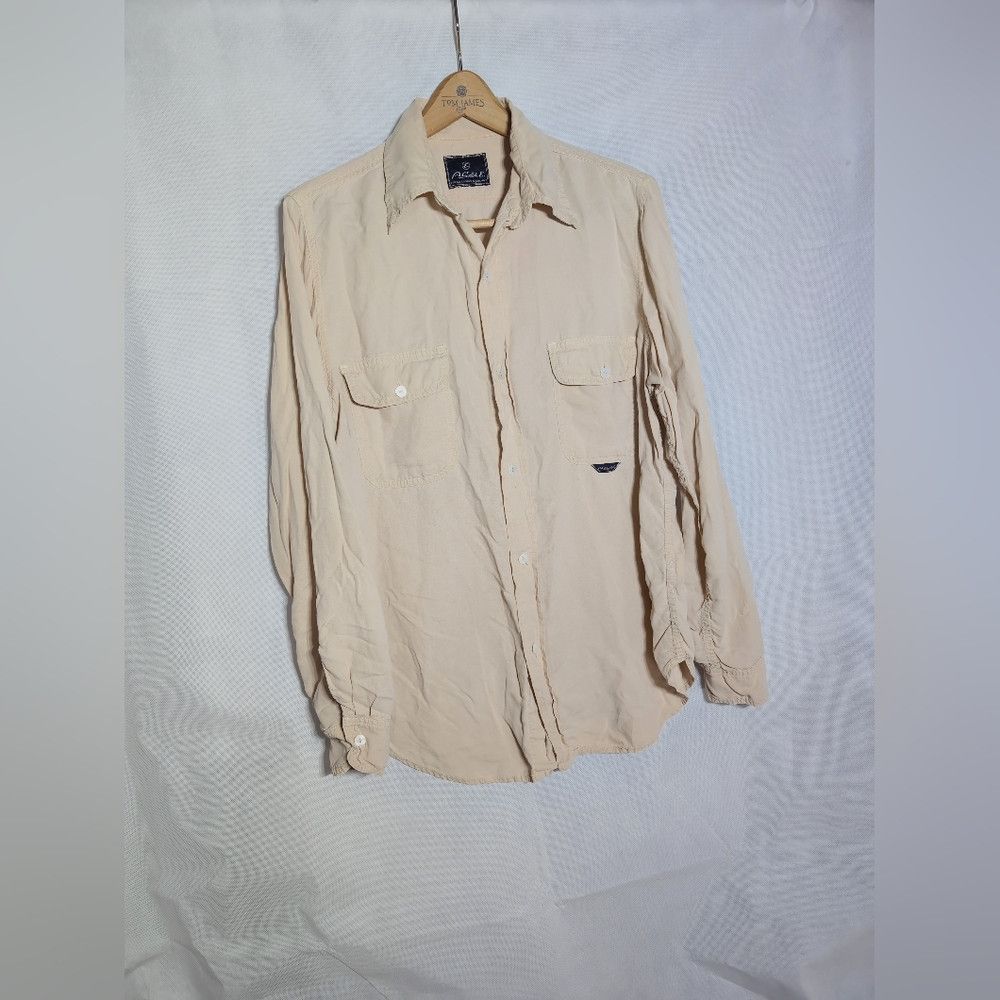 Agolde Agolde Dylan sz M Button Down Shirt Tan A.Gold.E Lyocell Size M / US 6-8 / IT 42-44 - 9 Thumbnail