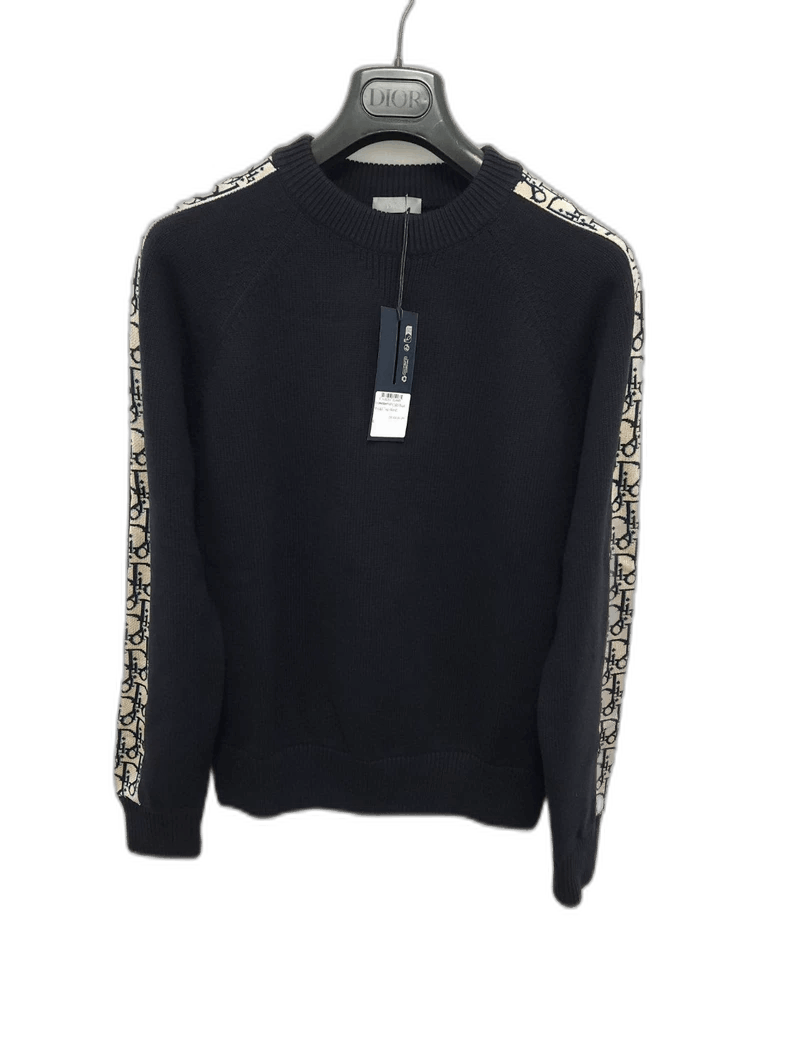Dior Logo Sweater with Silk Panel